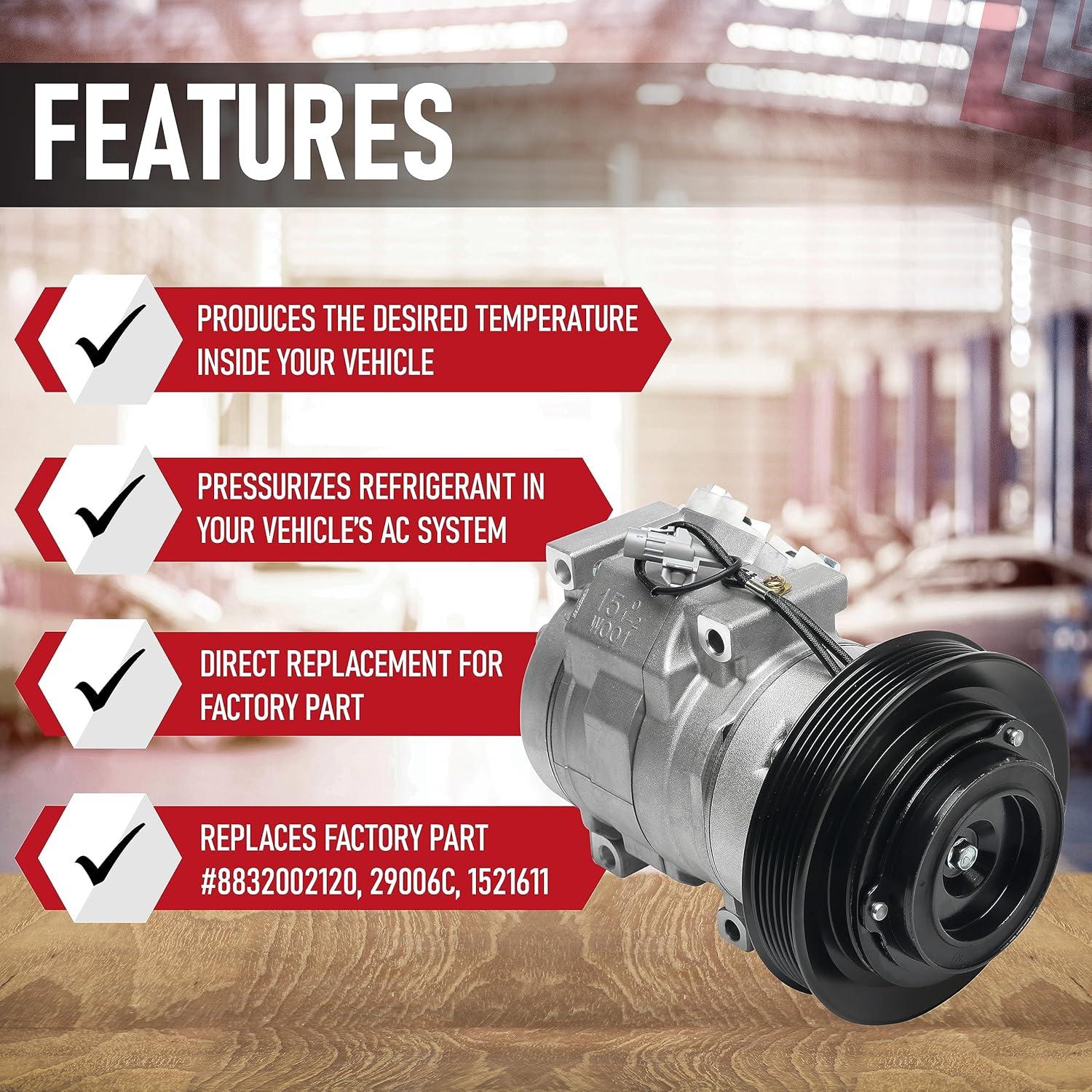 Compresor de Aire Acondicionado AA Ignition Toyota 1.8L