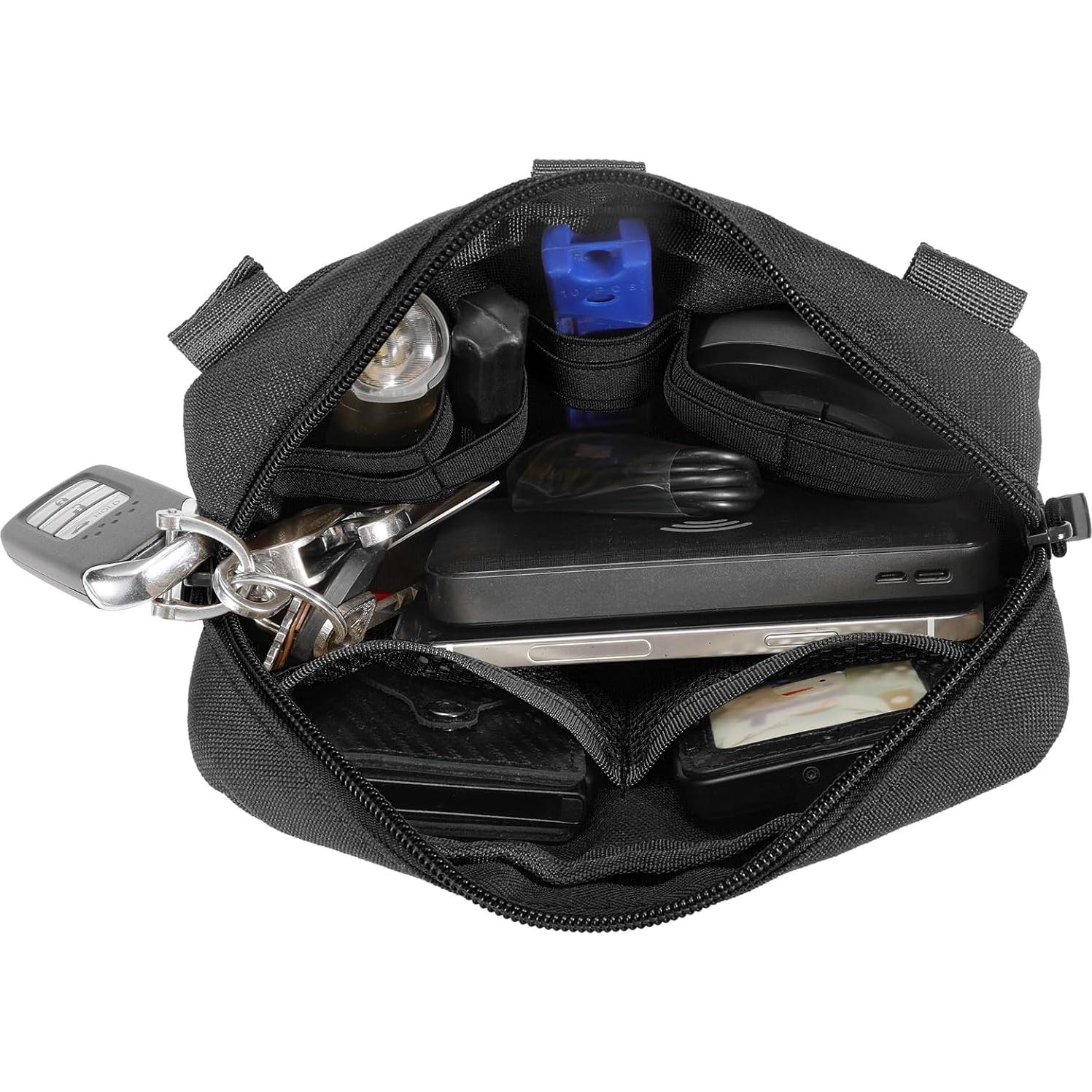 Bolsa Táctica Molle FRTKK TYX-166-214 Negra 22.1x13.5 cm