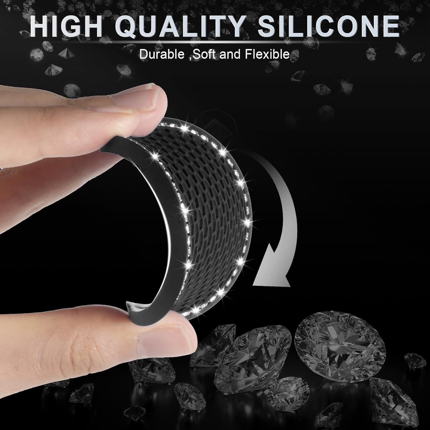 Posavasos Antideslizantes JUSTTOP para Auto - Negro 6.99 cm