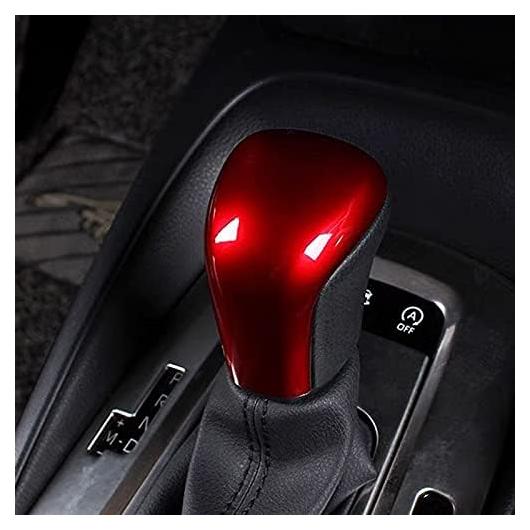 Cubierta de Perilla de Cambio Duole Fibra Carbono Roja Toyota