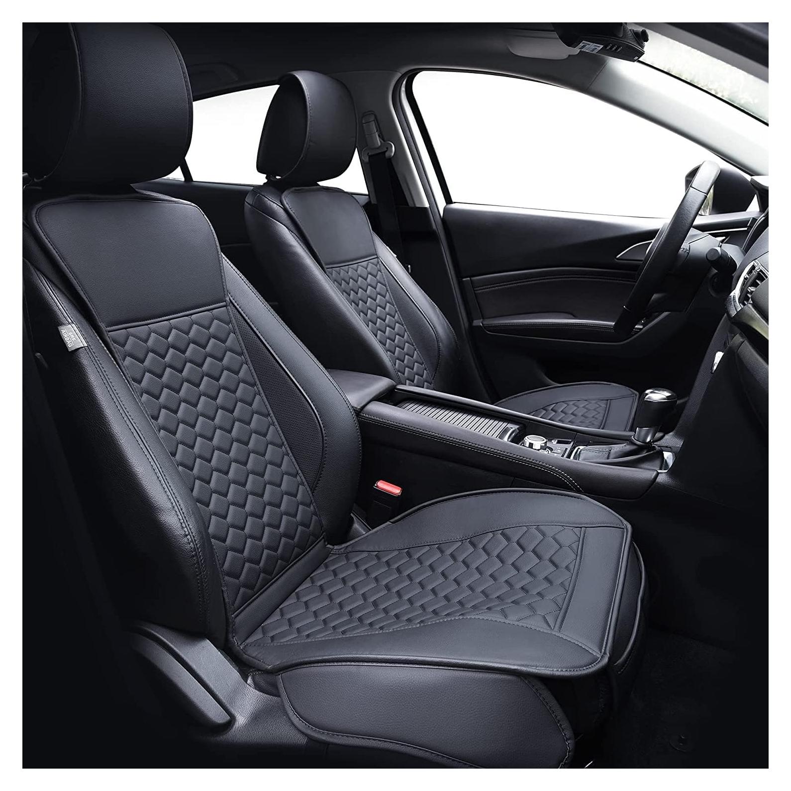 Fundas de Asiento Delantero Elantrip Cuero Impermeable Negro