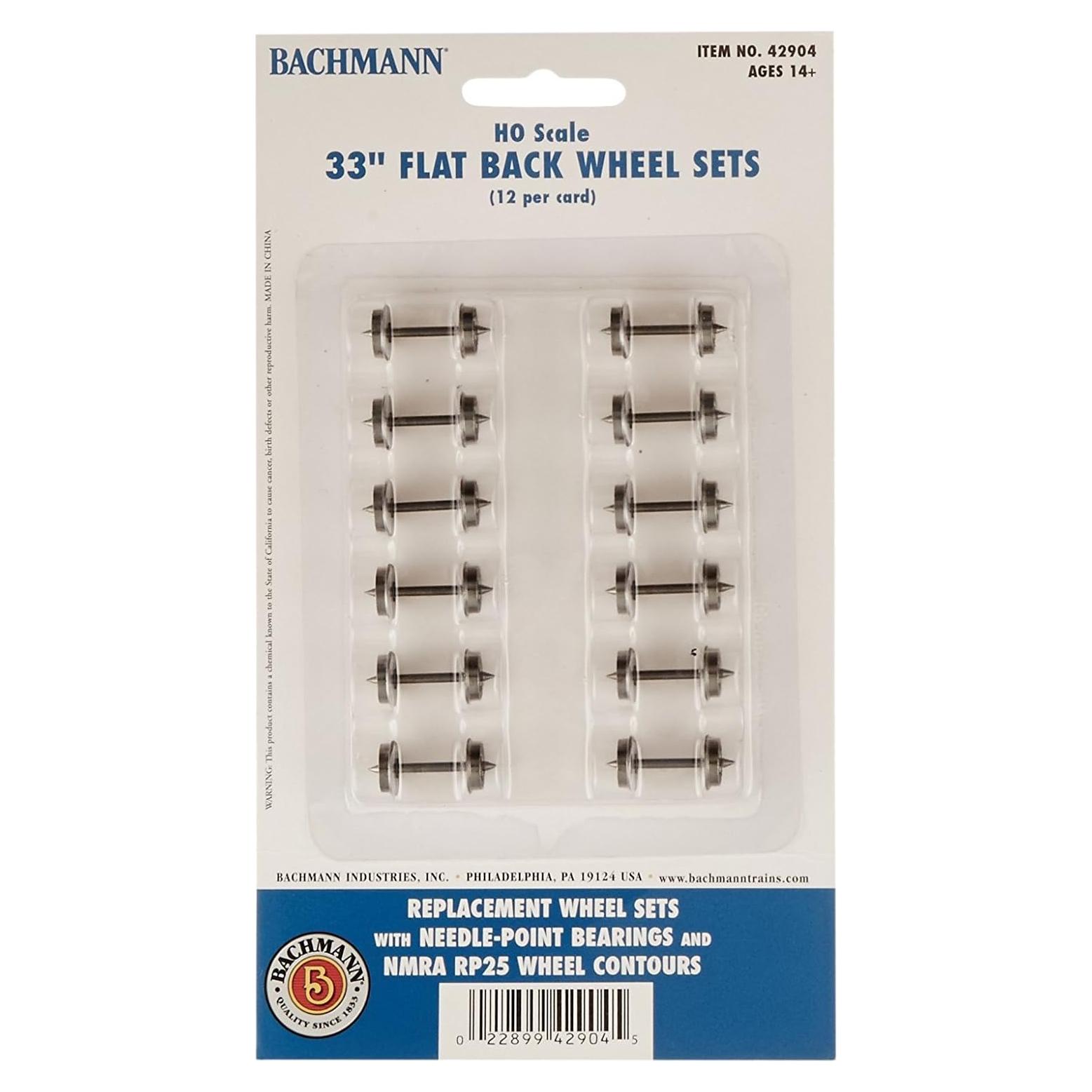 Ruedas de Repuesto Bachmann 33 cm Escala HO (12 unidades)