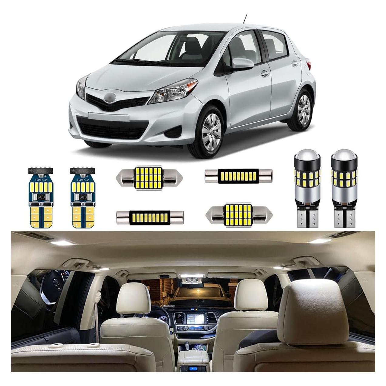 Kit de luces interiores LED AUTOGINE para Toyota Yaris 2007-2012