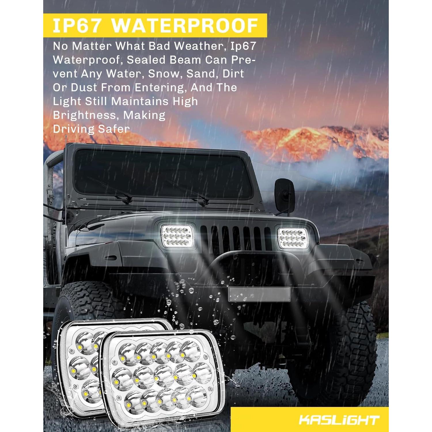 Faros LED KASLIGHT H6054 5x7 (12.7x17.8 cm) y 7x6 (17.8x15.2 cm)