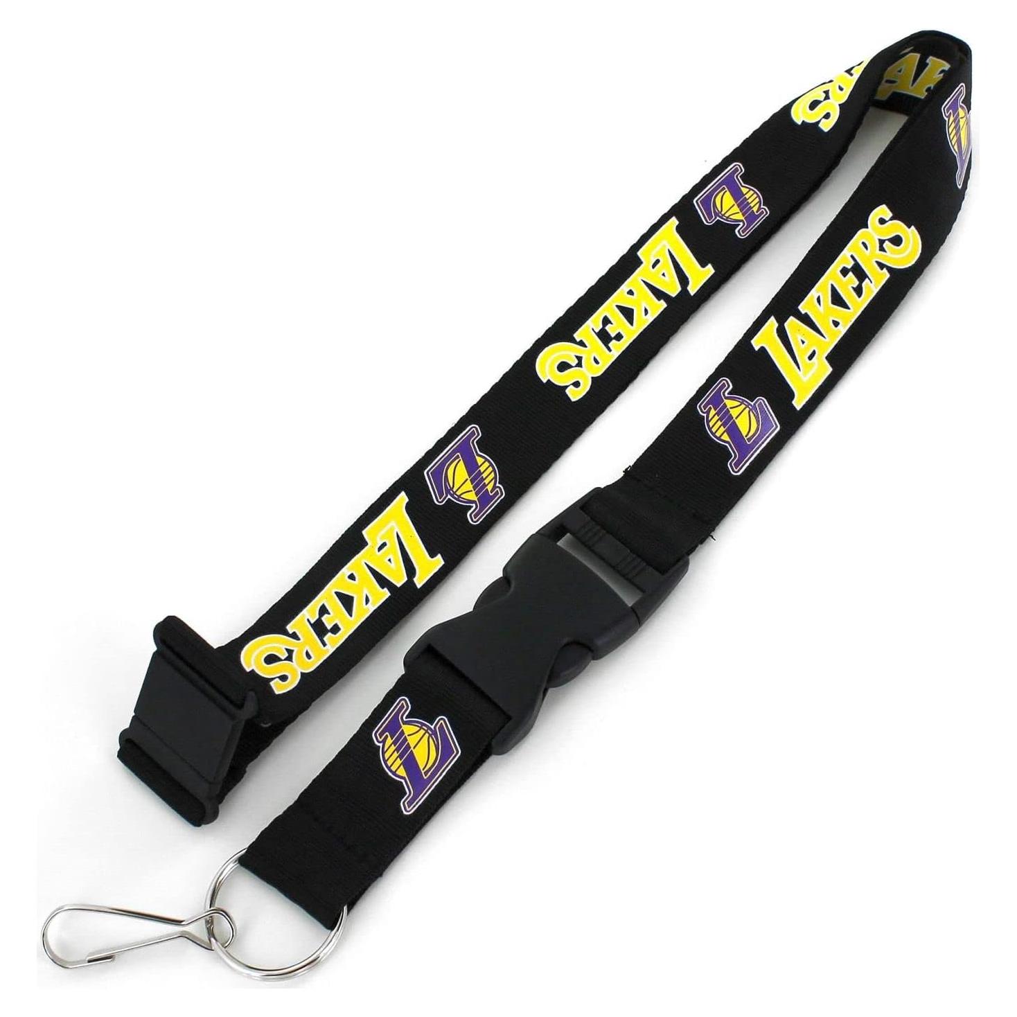 Lanyard Aminco NBA Los Angeles Lakers Negro 55.88 cm