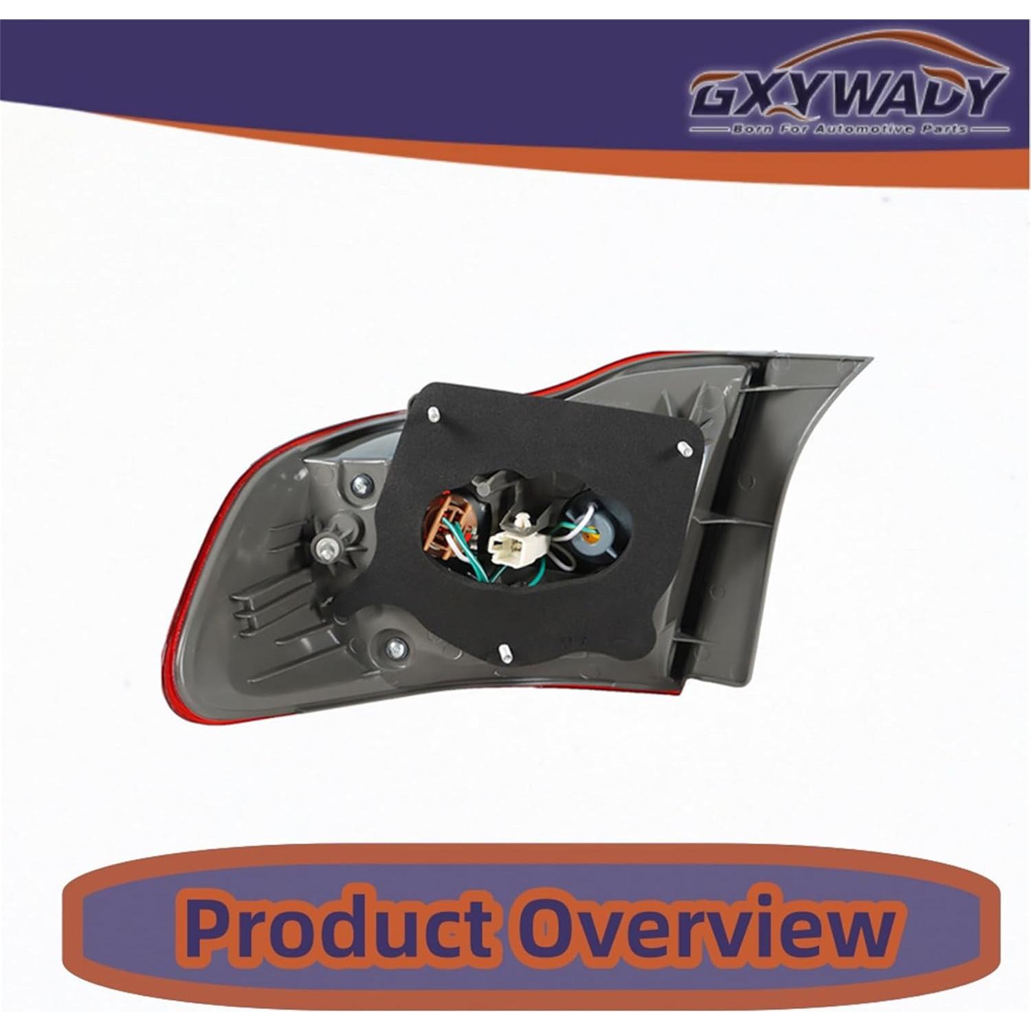 Luz Trasera Roja GXYWADY para Toyota Corolla 2009-2010 Izquierda