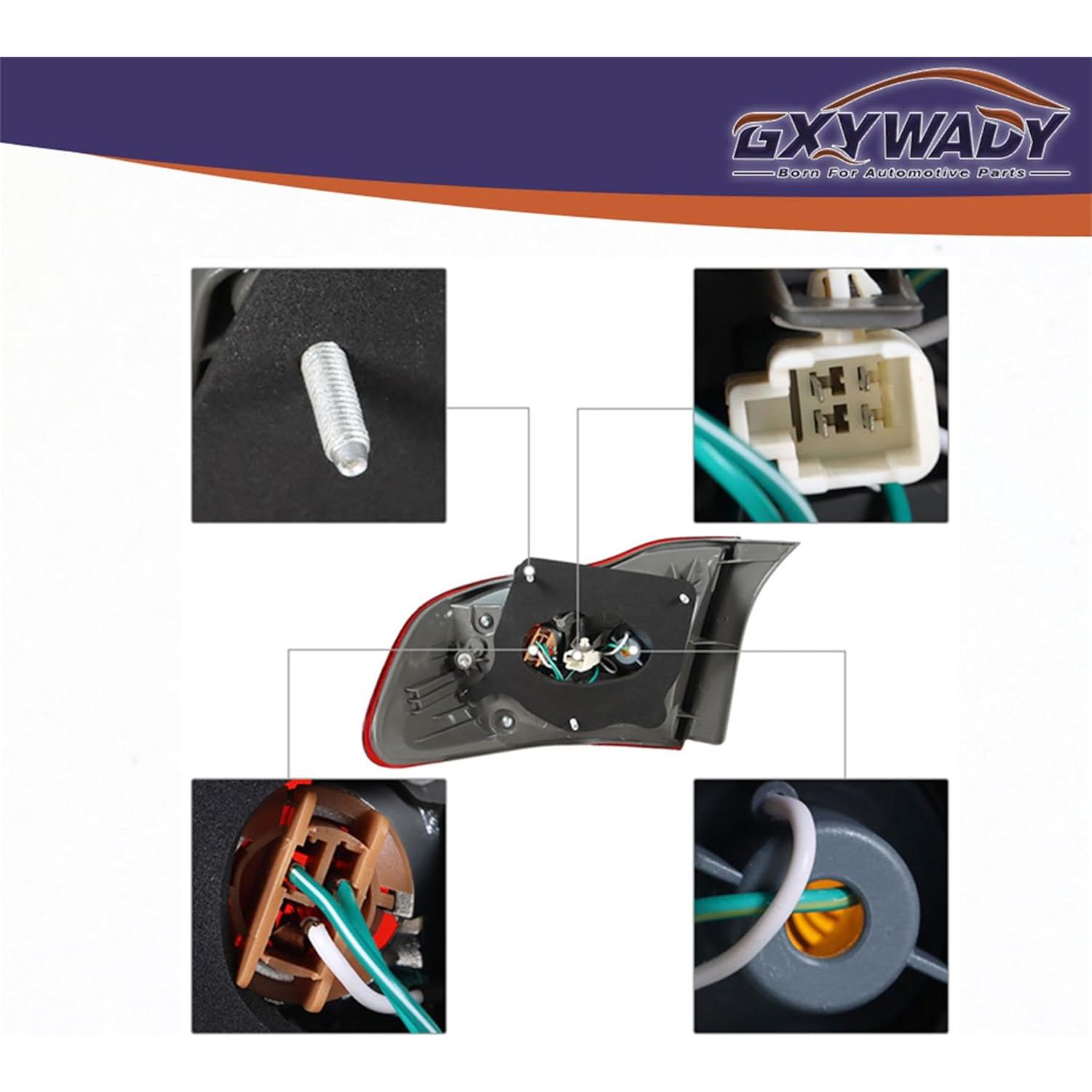 Luz Trasera Roja GXYWADY para Toyota Corolla 2009-2010 Izquierda