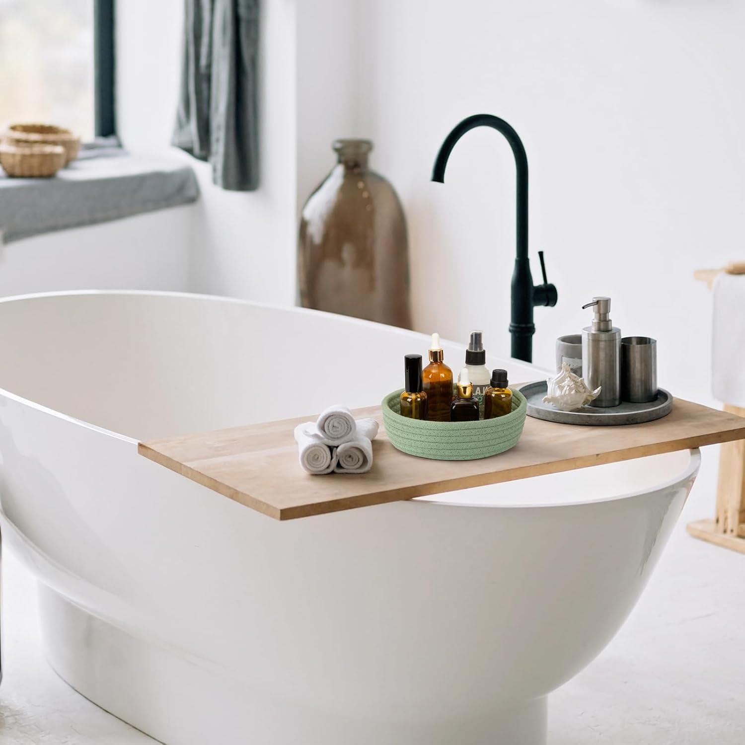 Cestas de Almacenamiento Cazzon 6 Piezas Algodón Verde