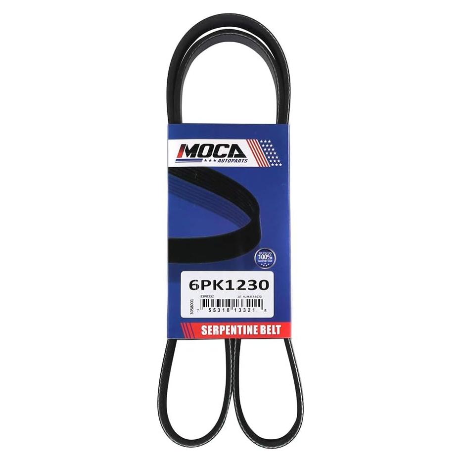 Correa de Accesorios MOCA 6PK1230 para Toyota Corolla y Scion XD