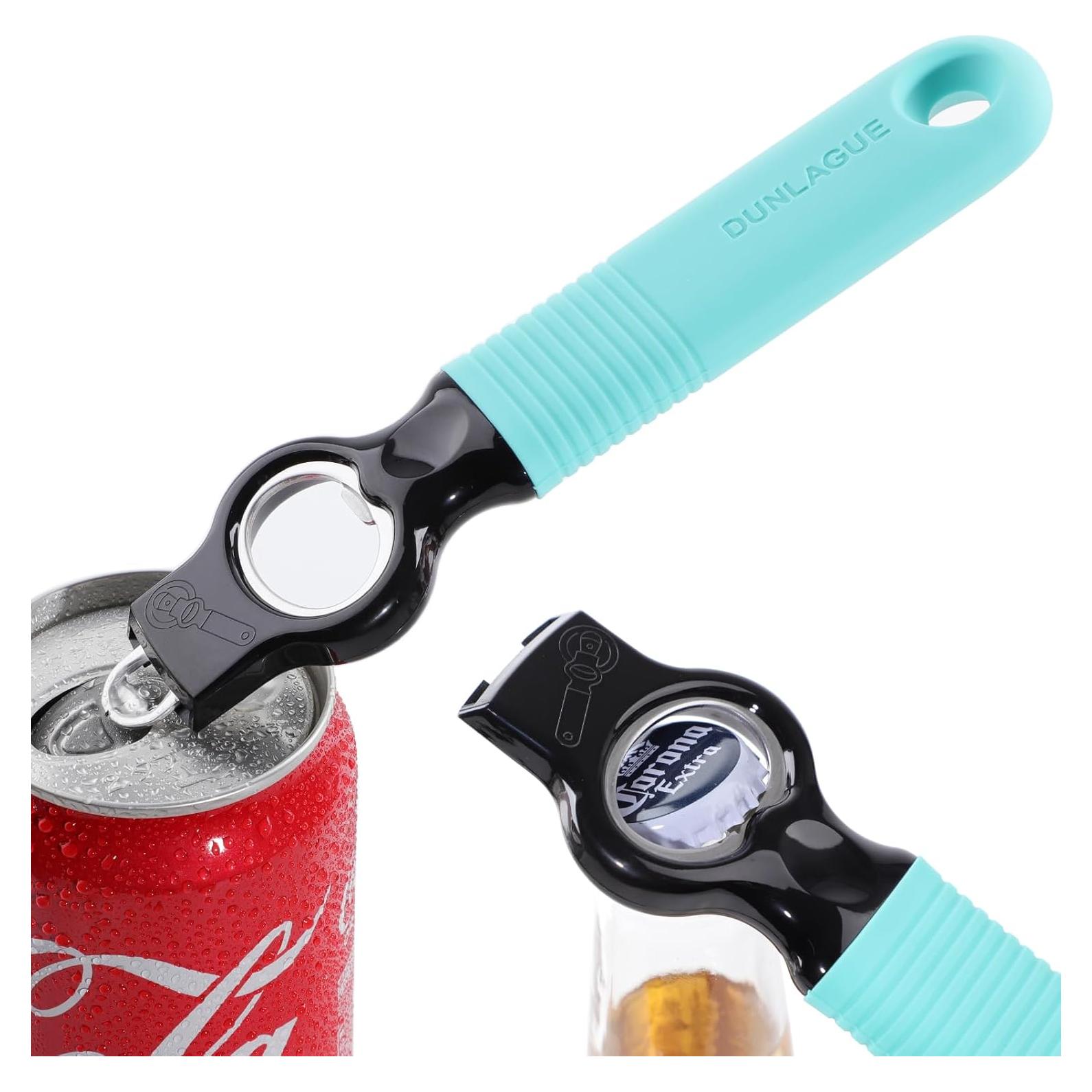 Abridor de Botellas y Latas DUNLAGUE 2 en 1 con Imán Aqua