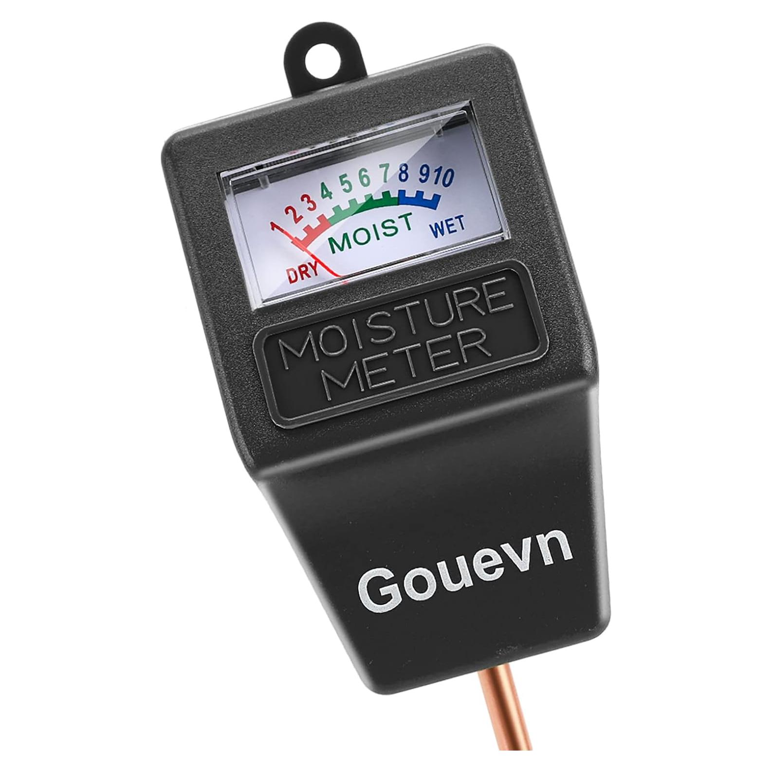 Medidor de Humedad del Suelo Gouevn para Plantas - Negro