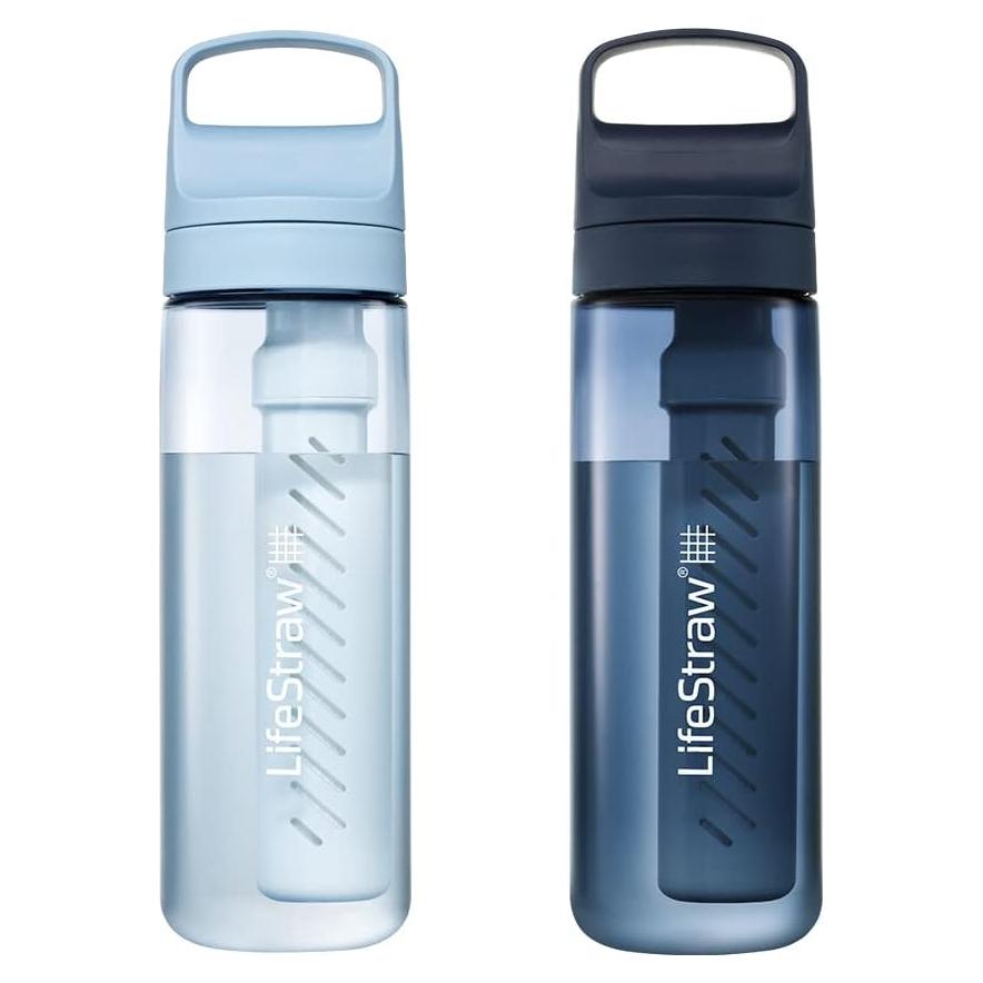 Botella LifeStraw Go Series 22 oz Filtro Agua 2-Pack Azul