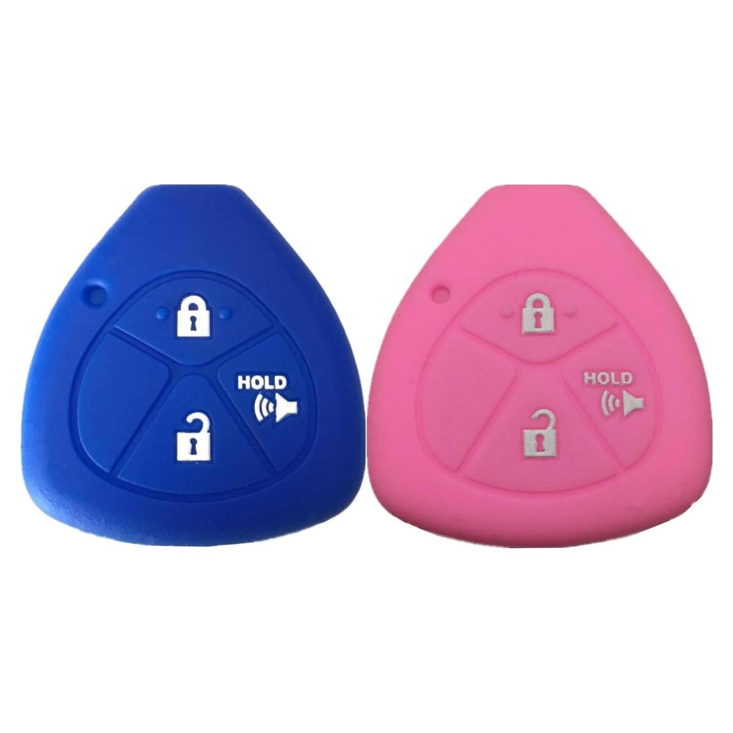 Cubierta de Llave Toyota 4Runner Corolla RAV4 Azul Rosa