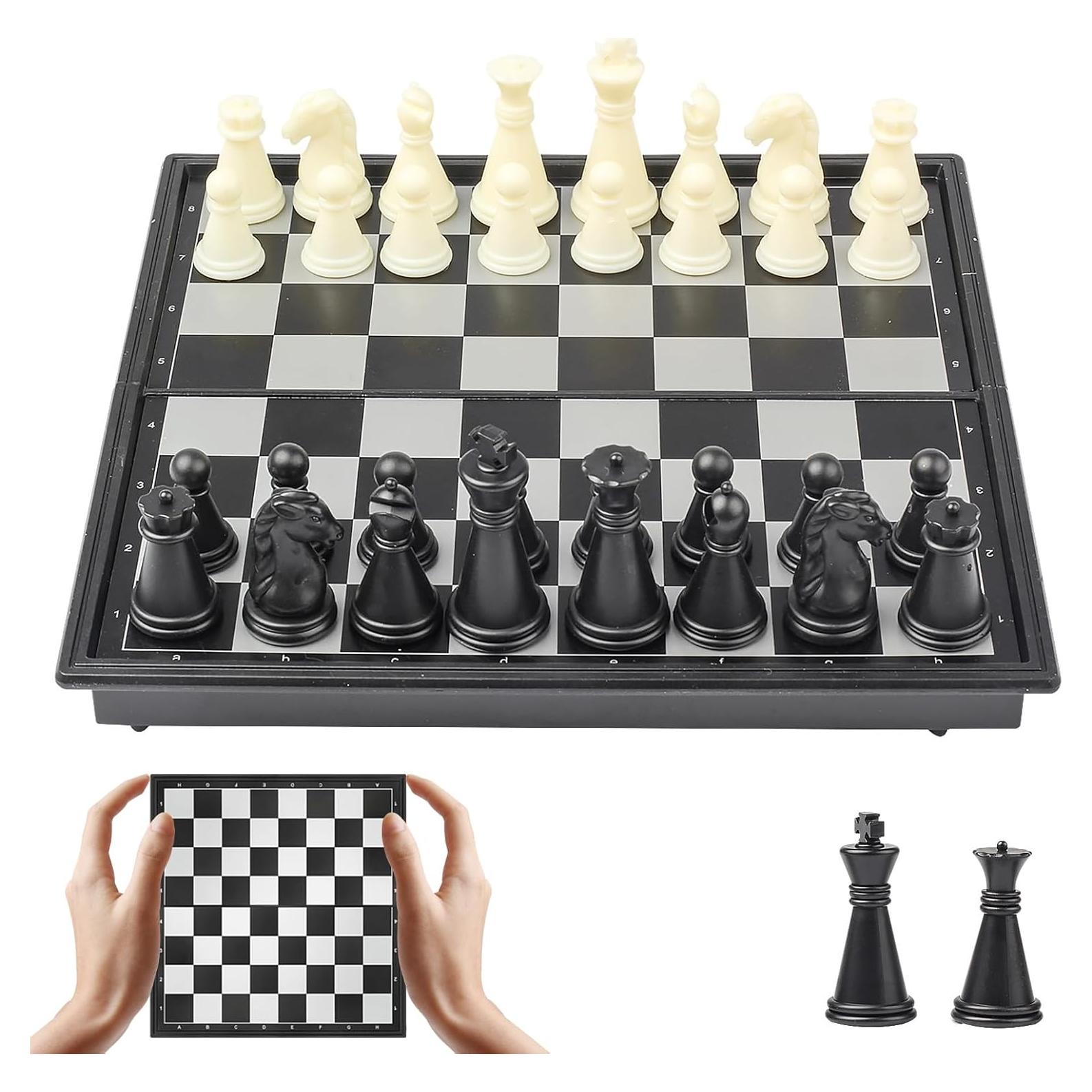 Juego de Ajedrez Magnético Portátil Plegable 15 cm - Mini