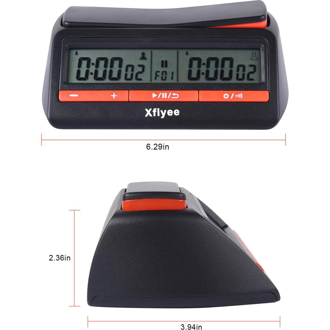 Reloj de Ajedrez Xflyee Digital Portátil con Bonificación