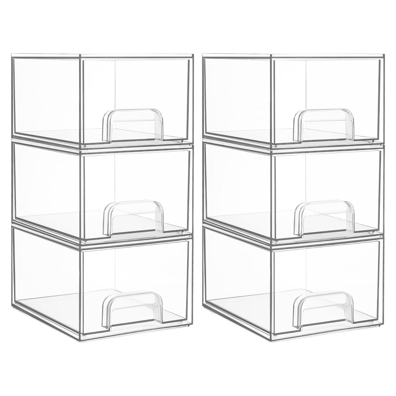 Cajones de Almacenamiento Apilables Vtopmart 6 Piezas 11.2 cm