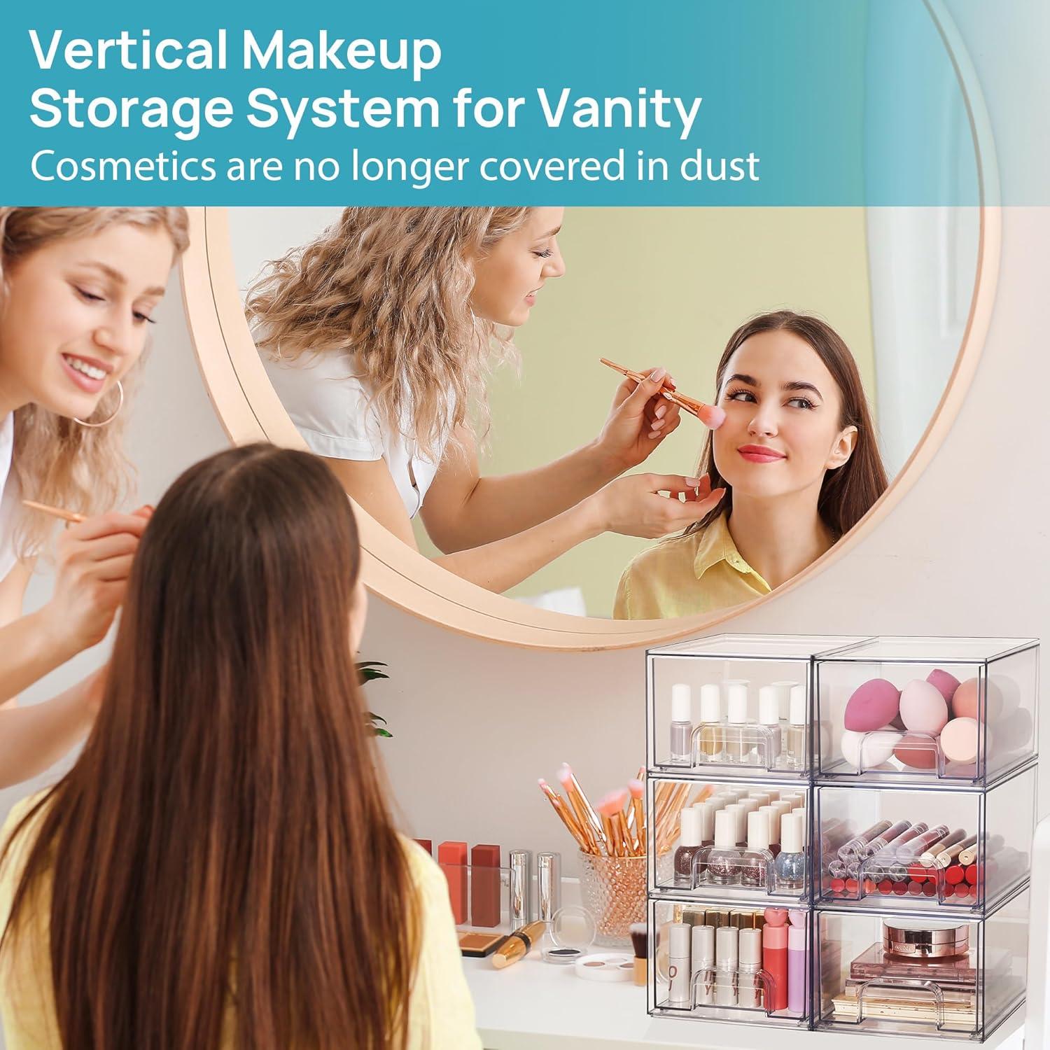 Cajones de Almacenamiento Apilables Vtopmart 6 Piezas 11.2 cm