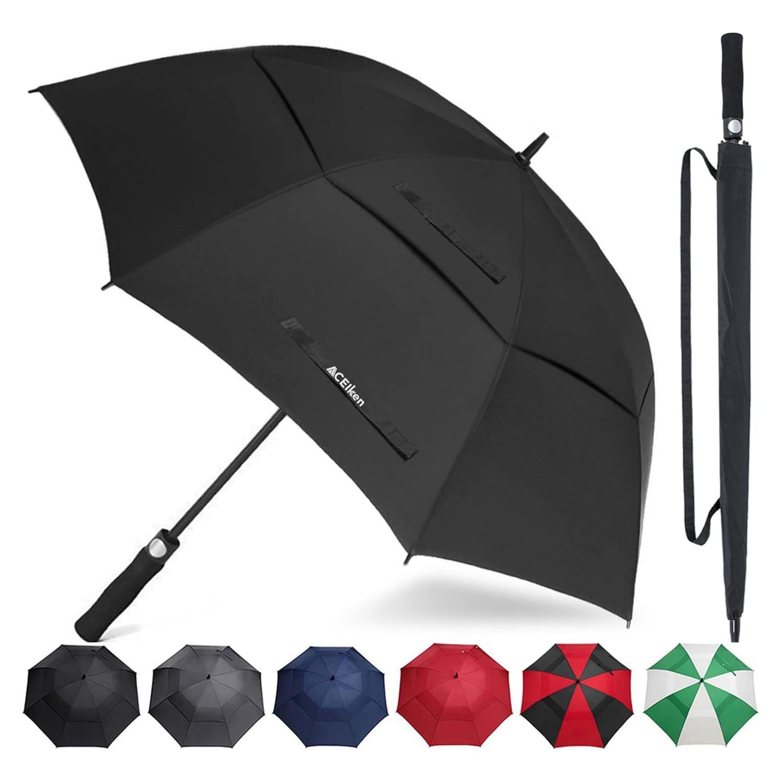 Paraguas de Golf CaseBank 62 Pulgadas Automático Ventilado