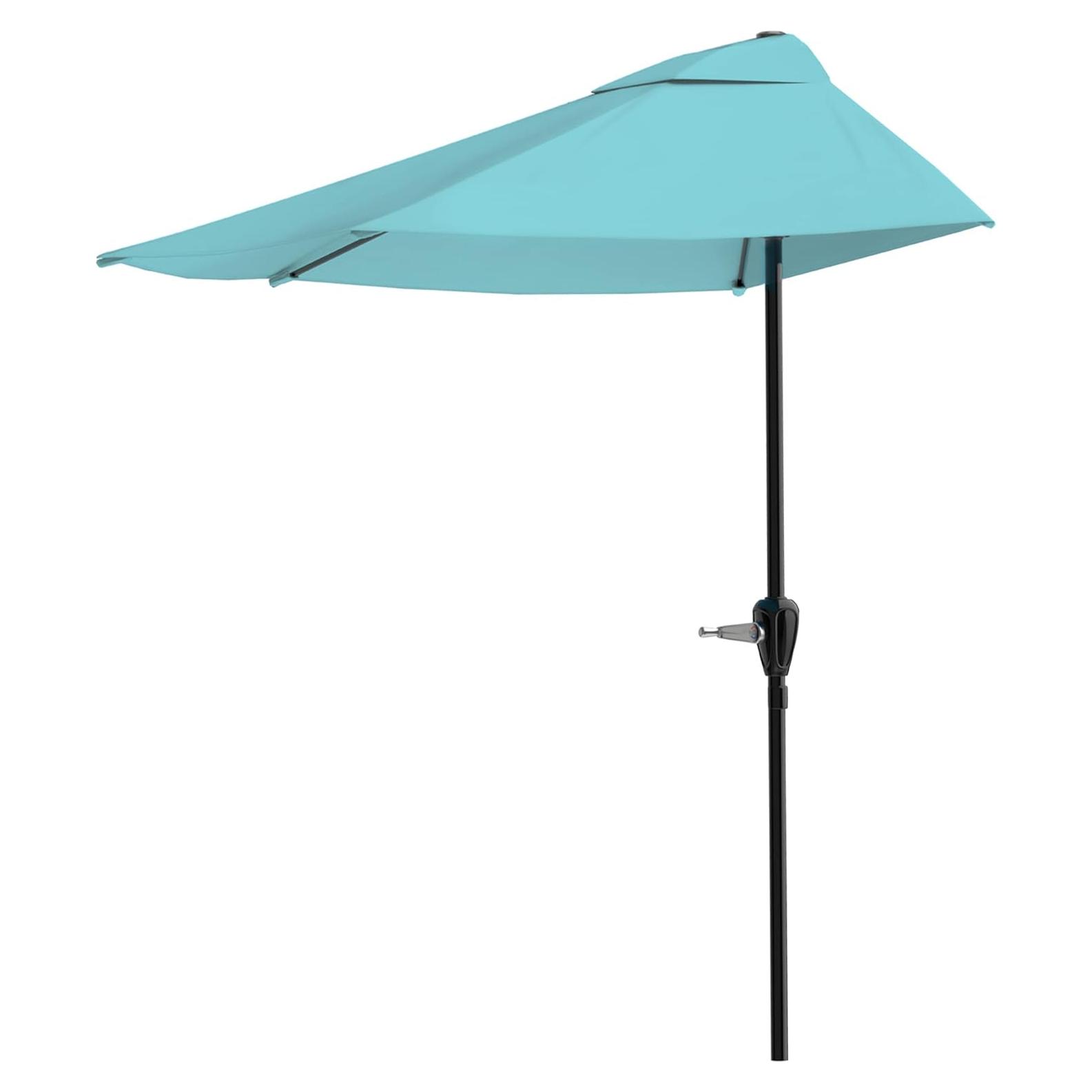 Sombrilla Media Azul Pure Garden 233 cm Patio Compacta