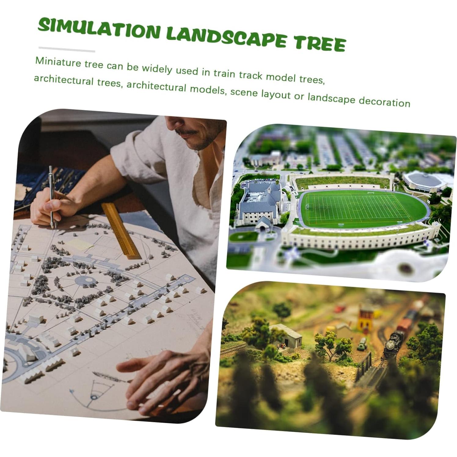 Mini Árboles de Paisaje Toyvian - 3 Piezas 19x17.8x10.2 cm