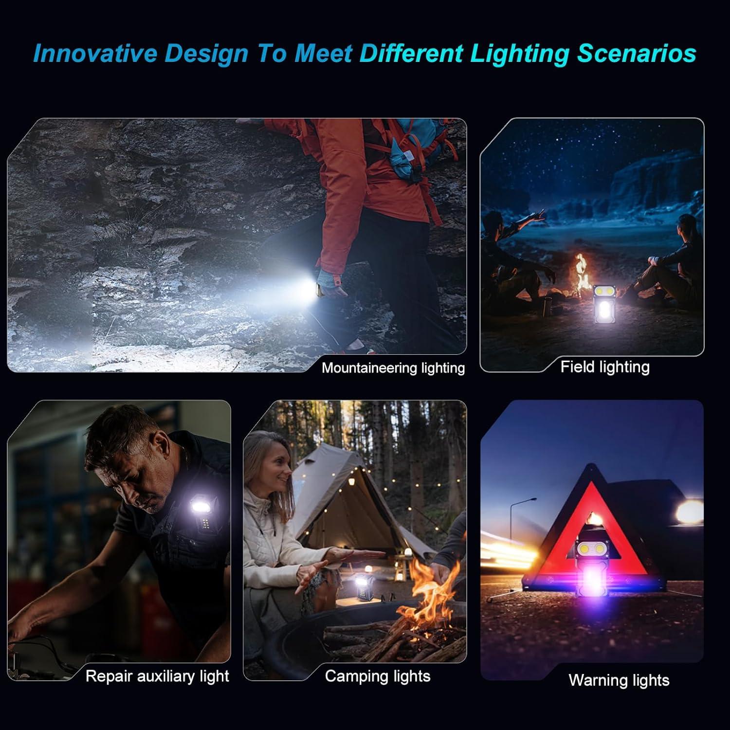 Linterna Táctica Recargable WANLAN 2PCS LED 2000mAh