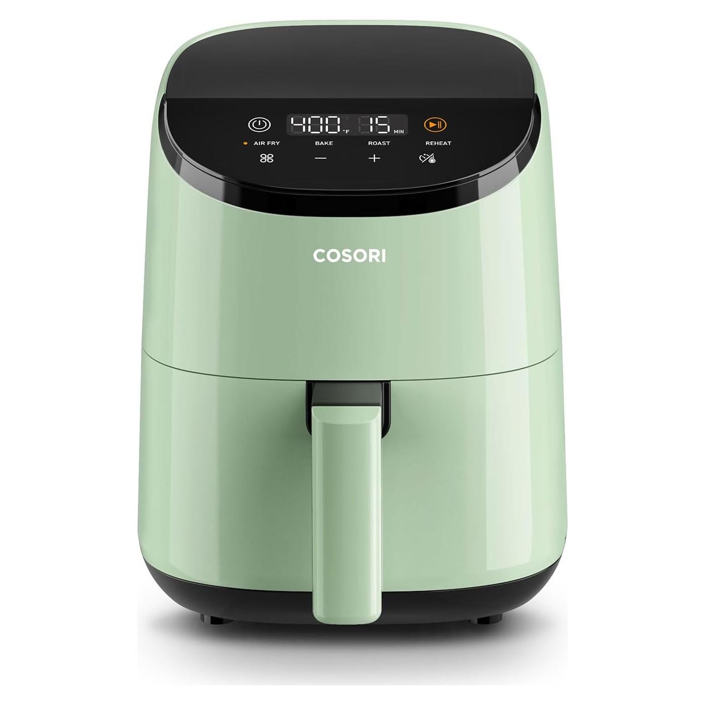 Freidora de Aire COSORI 2.1 Qt Verde, 4 Funciones, Apta Lavavajillas