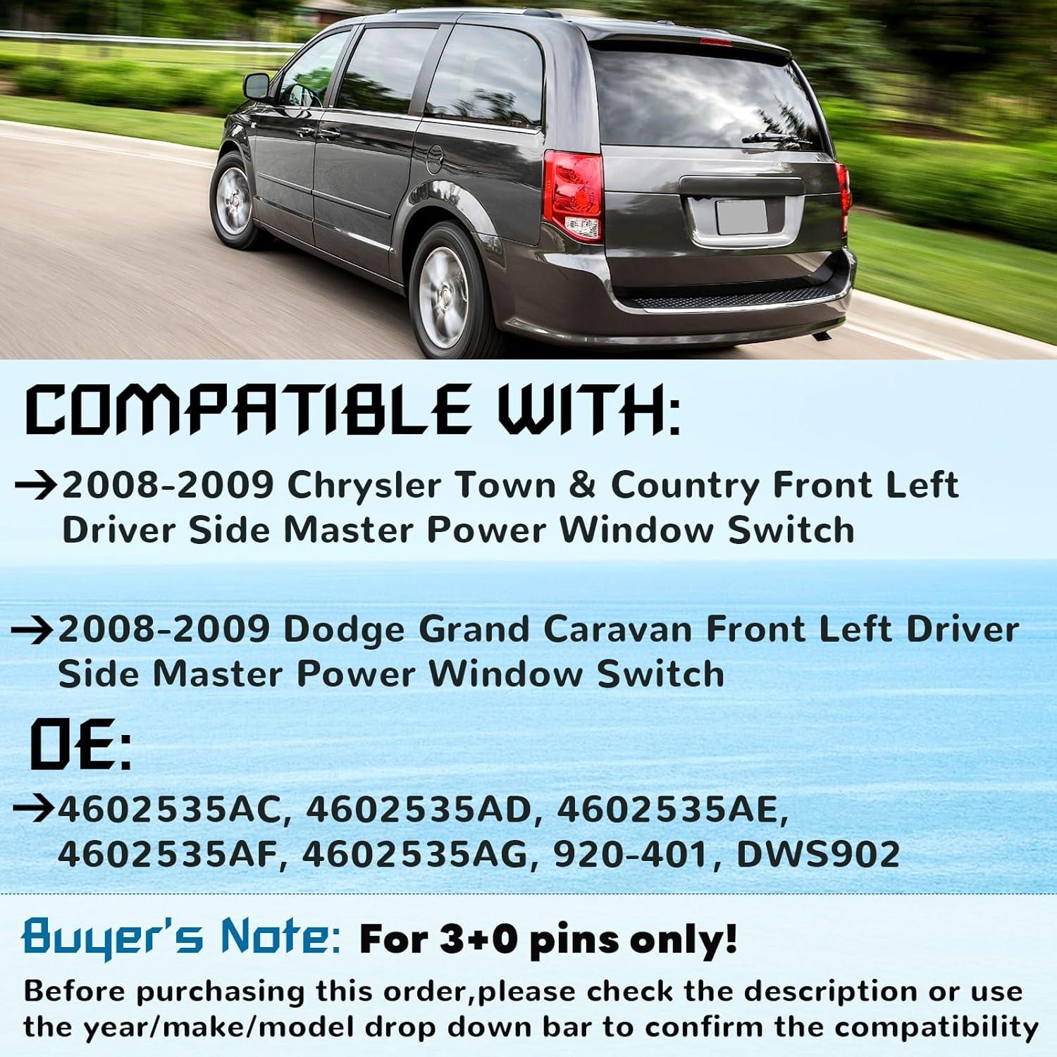 Interruptor Ventana Eléctrica Citumo 3 Pines 4602535AC