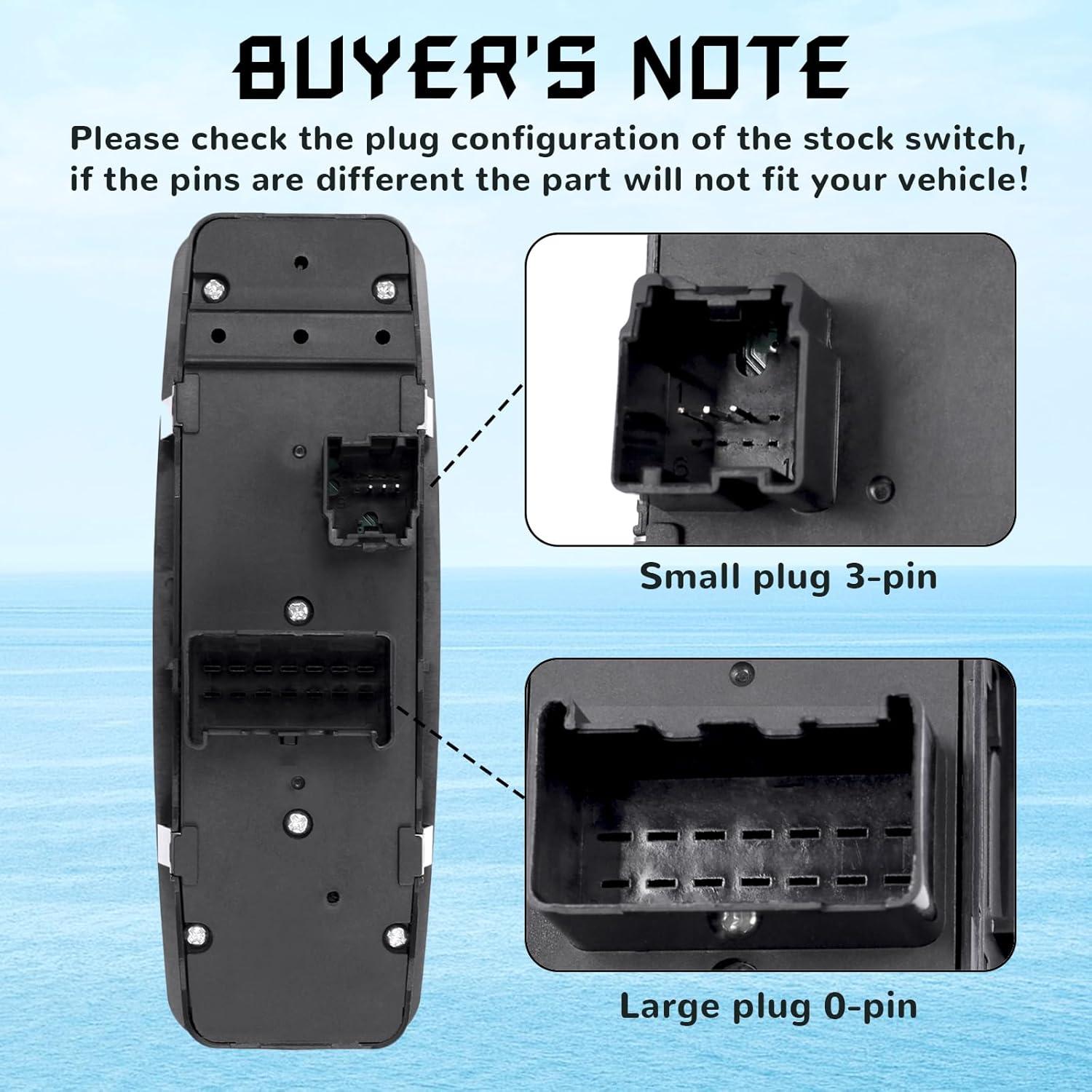 Interruptor Ventana Eléctrica Citumo 3 Pines 4602535AC