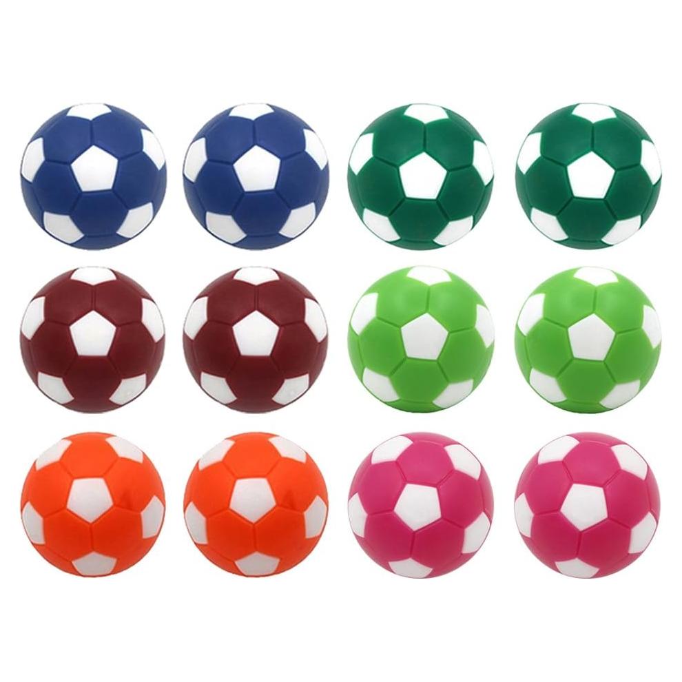 Pelotas de Futbolín Qi Mei Multicolor 36mm Paquete de 12