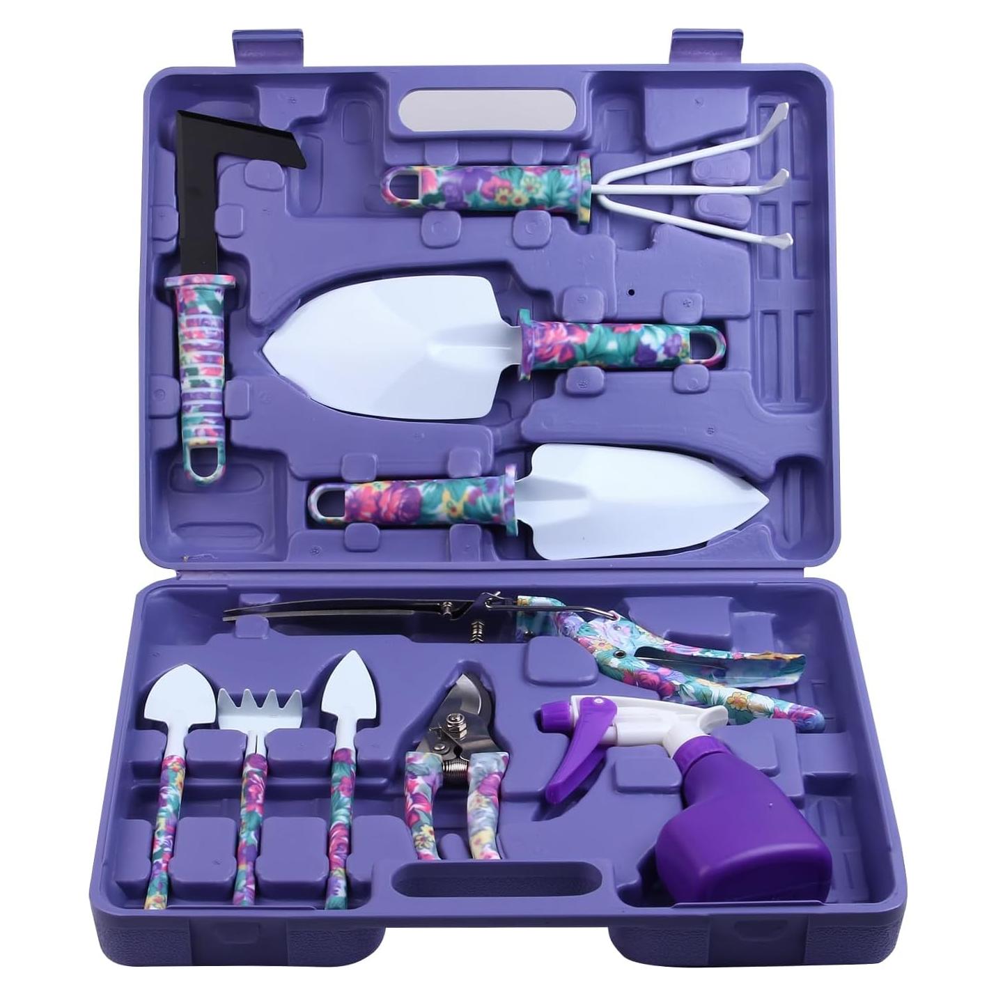 Juego de Herramientas de Jardín JUMPHIGH 10 Piezas Floral