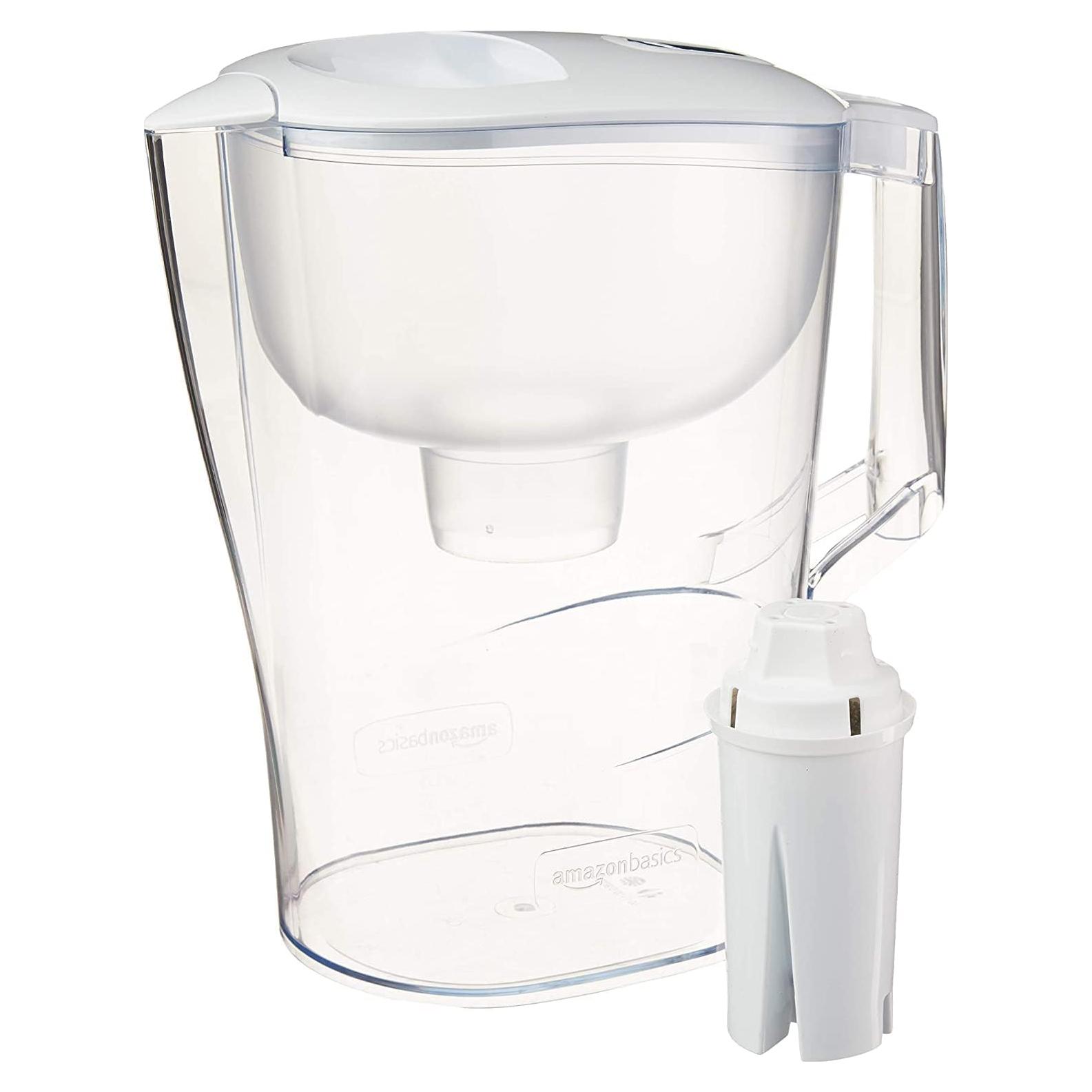 Jarra de Agua Amazon Basics 10 Tazas con Filtro Brita