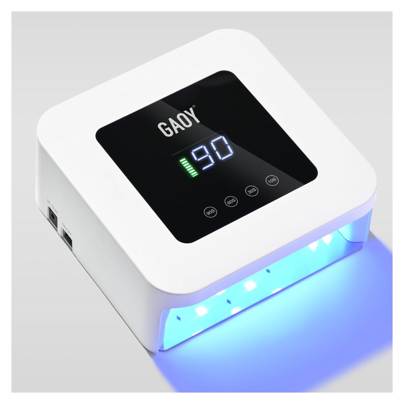 Lámpara UV LED Inalámbrica GAOY para Uñas de Gel, 7800mAh