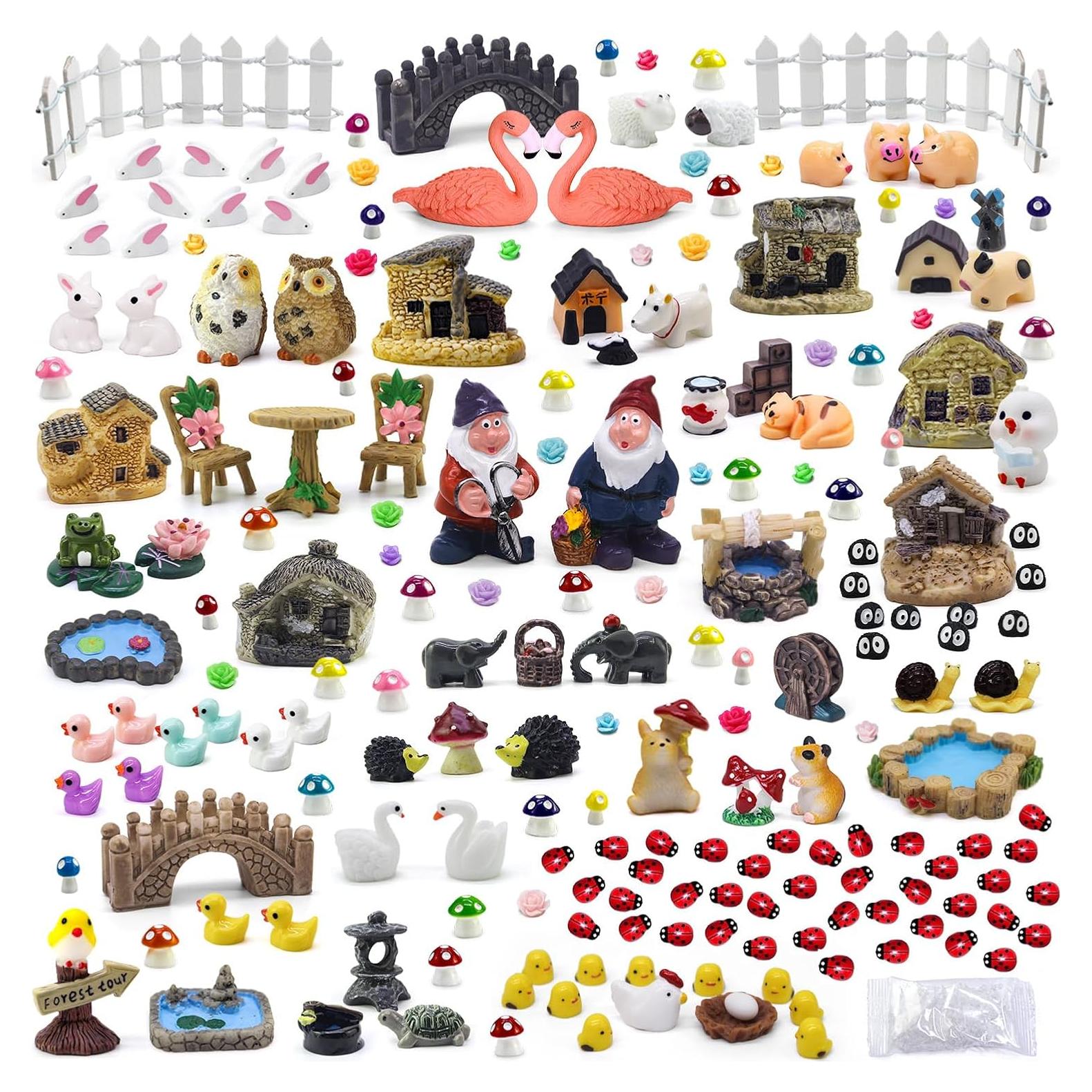 Kit de Jardín de Hadas Tardigrade 200 Piezas Resina