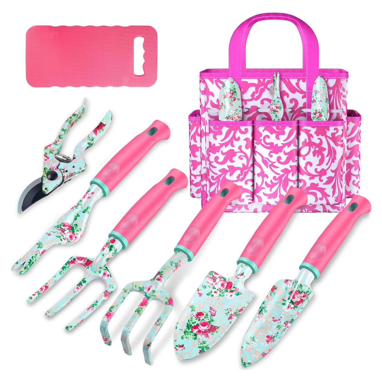 Juego de Jardinería WANCHI 8 Piezas Rosa Roja