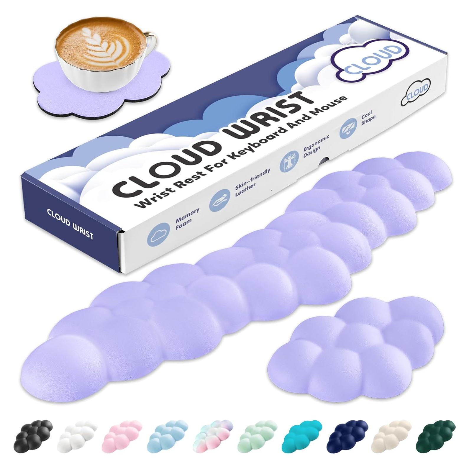 Reposamuñecas Ergonómico Sushret Nube para Teclado y Ratón