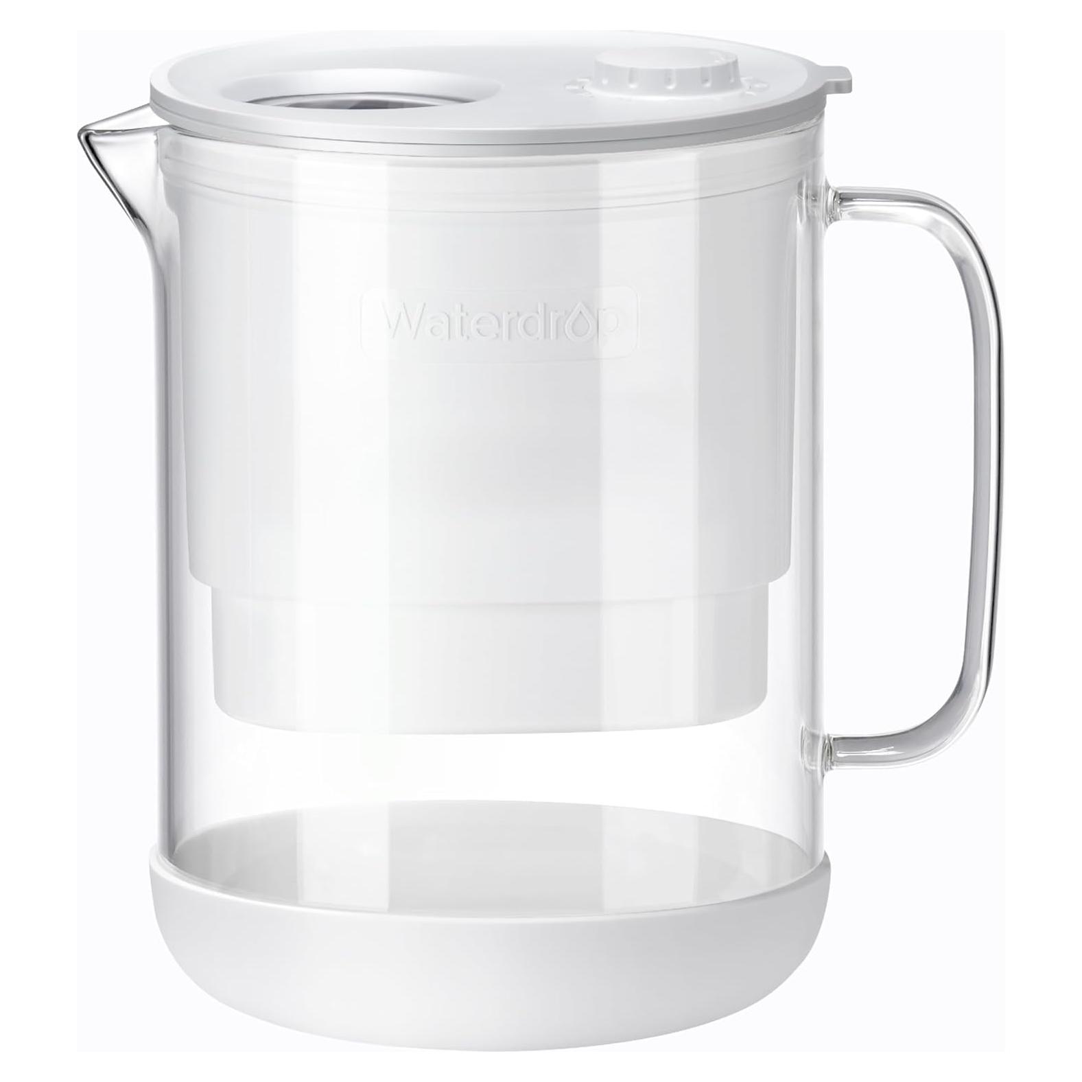 Jarra de Filtro de Agua Waterdrop 7 Tazas Vidrio Ecológica