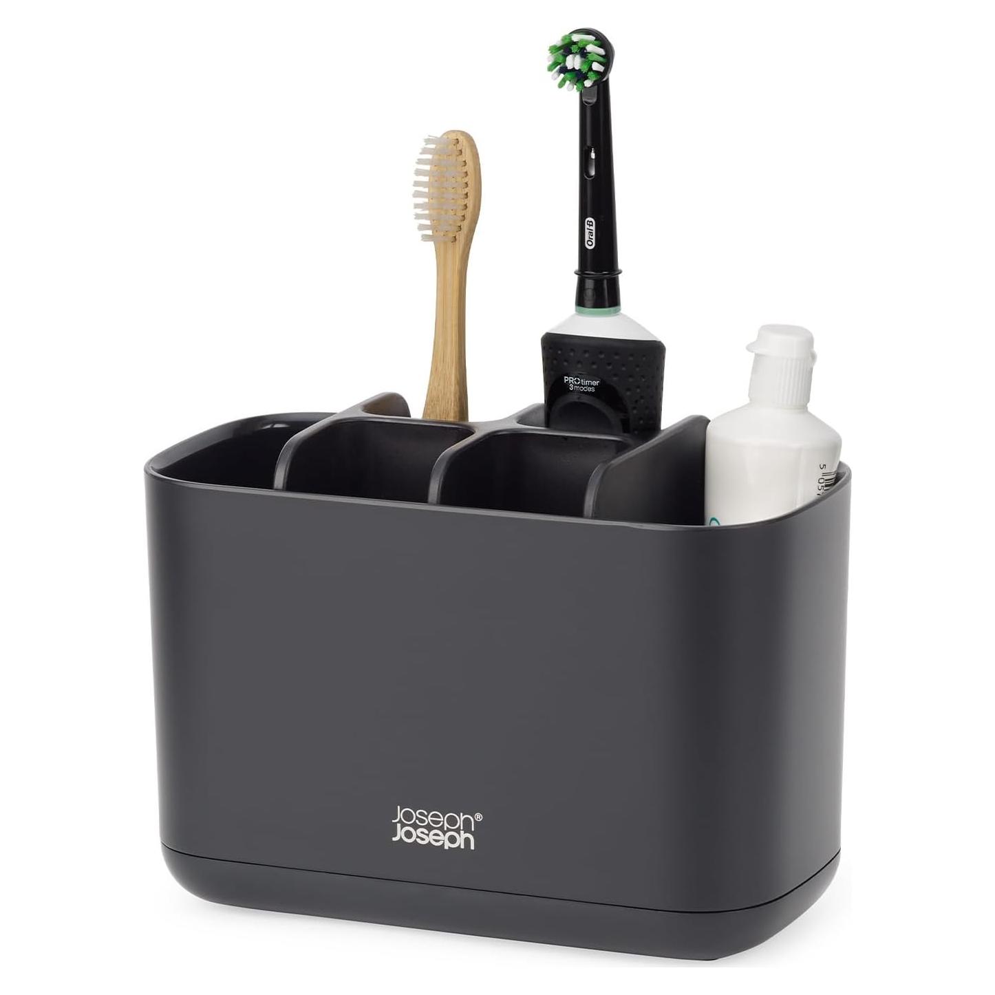 Soporte para Cepillos de Dientes Joseph Joseph Easy-Store Grande Negro