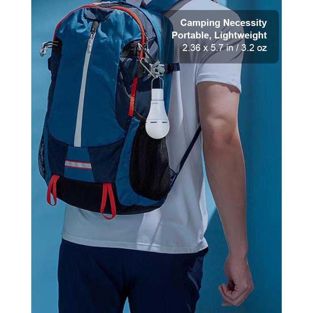 Bombillas LED recargables USB Flyhoom, 4 modos, 1200mAh, 2 unidades