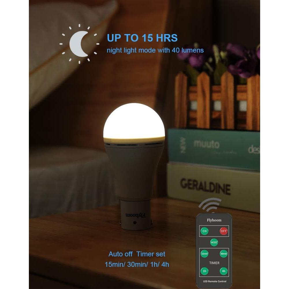 Bombillas LED recargables USB Flyhoom, 4 modos, 1200mAh, 2 unidades