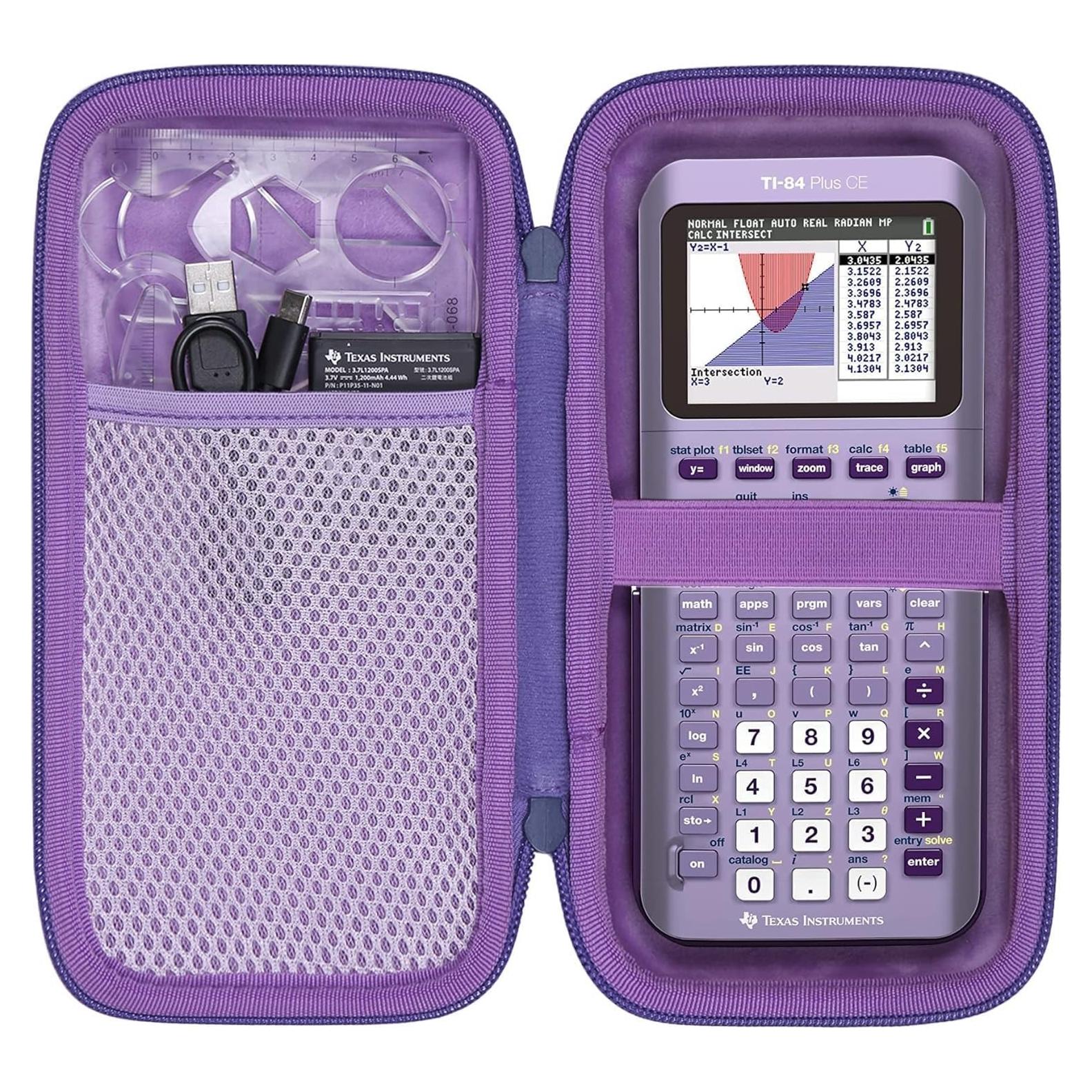 Funda Dura co2CREA para Calculadora TI-84 Plus - Púrpura