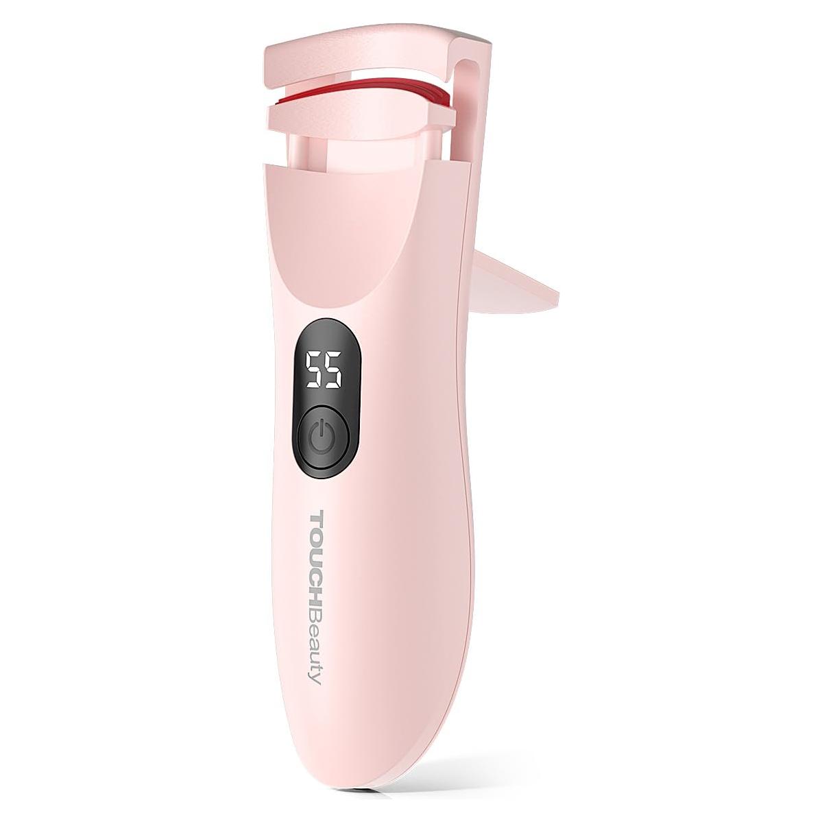 Rizador de Pestañas Calentable TOUCHBeauty AG-2316 Rosa LED 3 Temperaturas