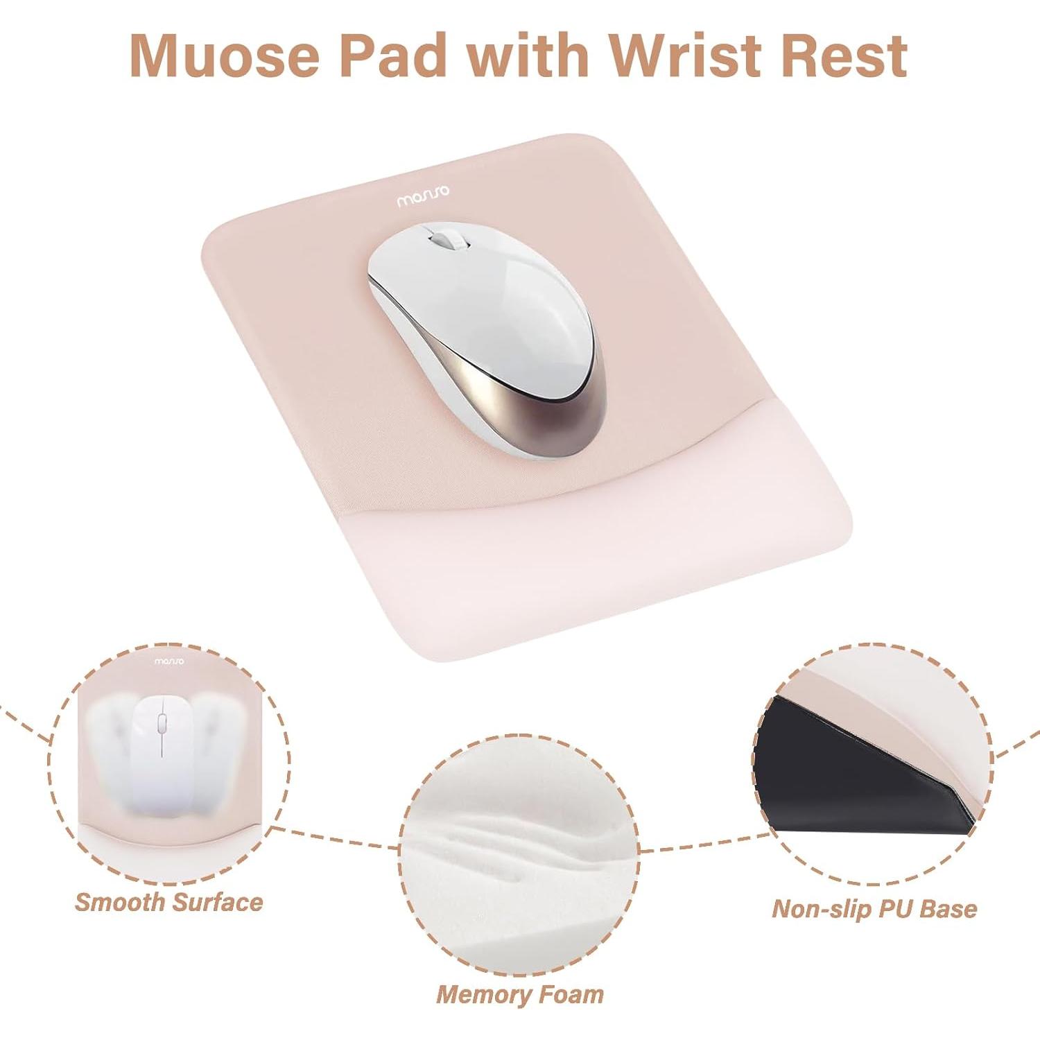 Soporte de Reposamuñecas Ergonómico MOSISO Albaricoque