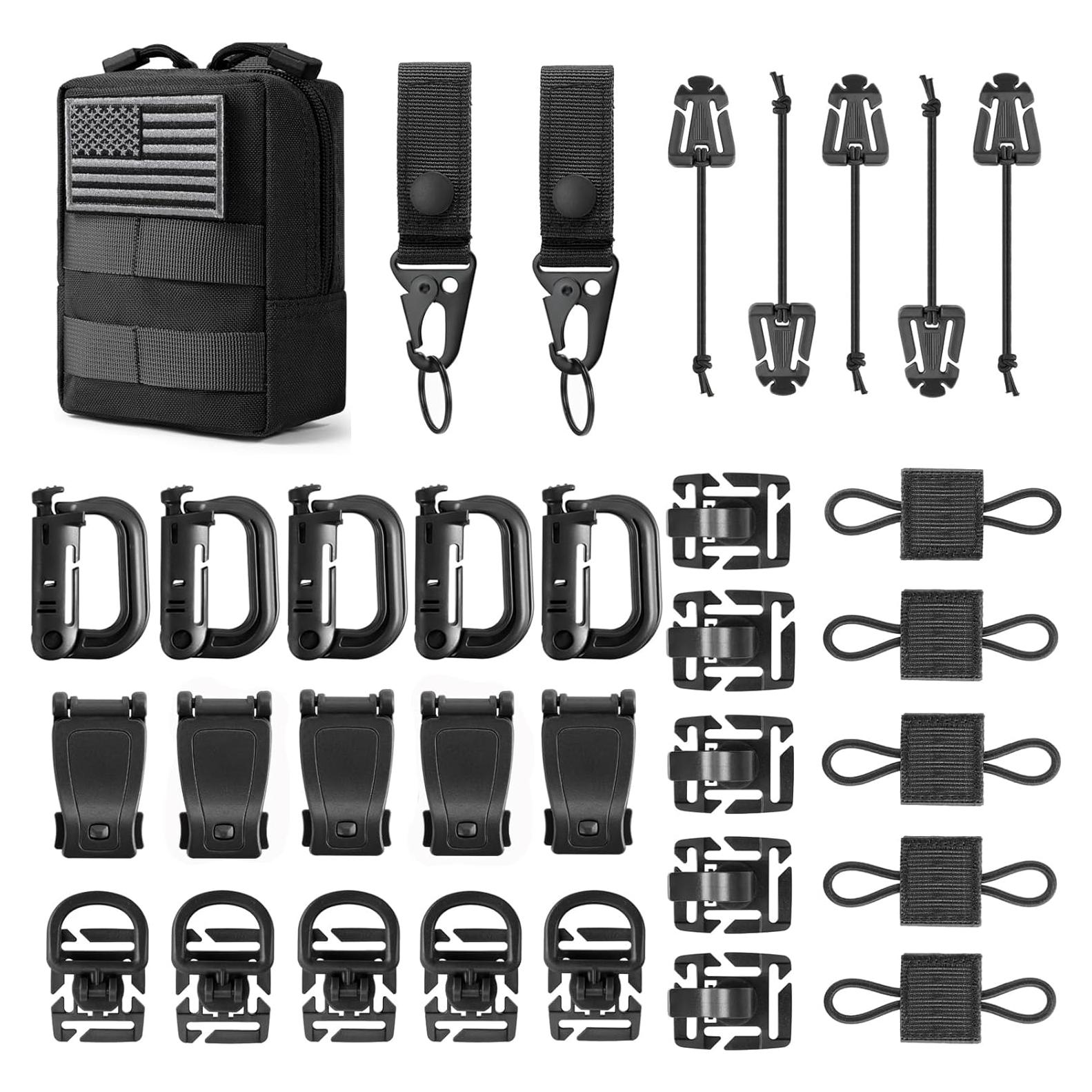 Kit de 34 Accesorios Molle FRTKK para Mochila Táctica