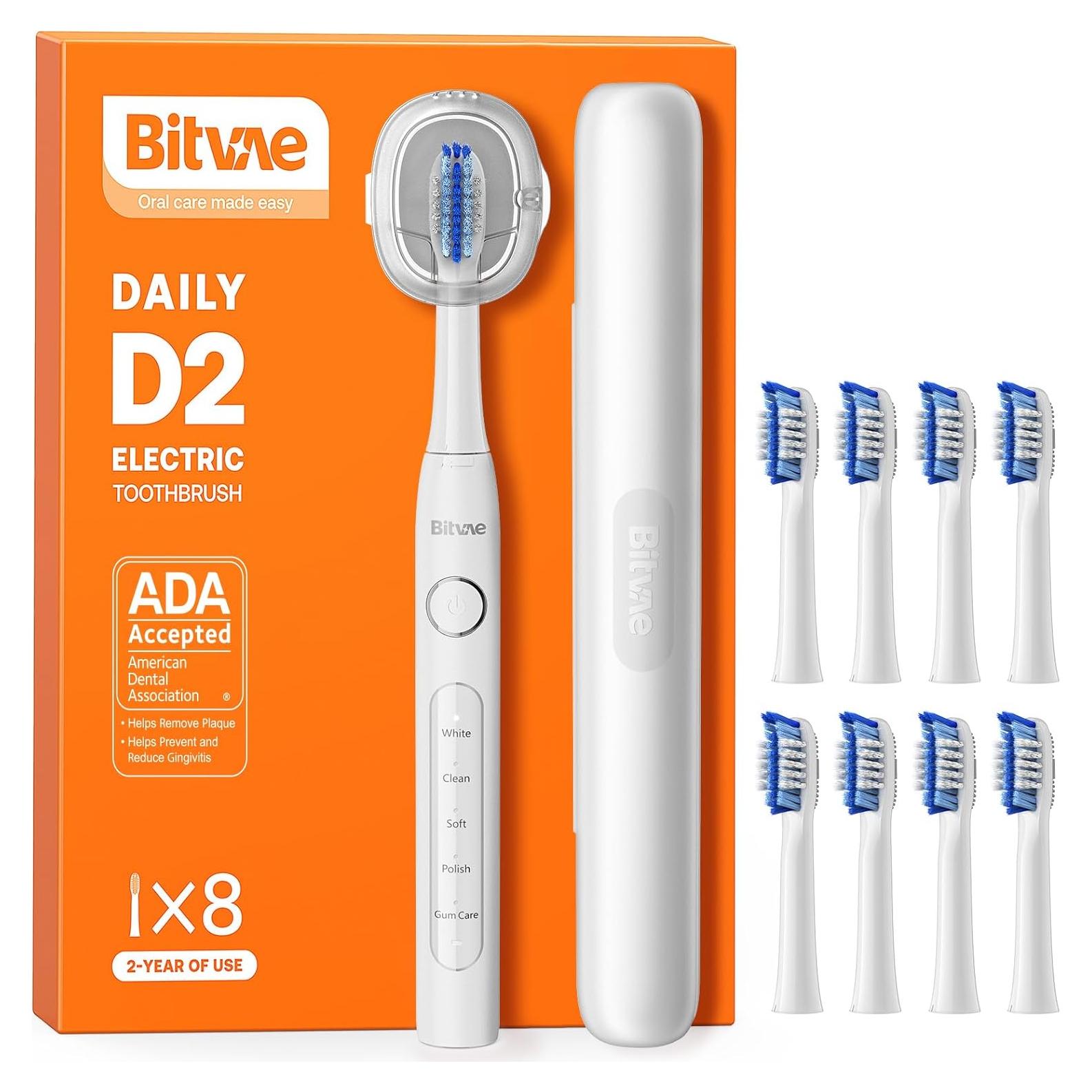 Cepillo de Dientes Eléctrico Bitvae H1D2 Ultrasónico 5 Modos