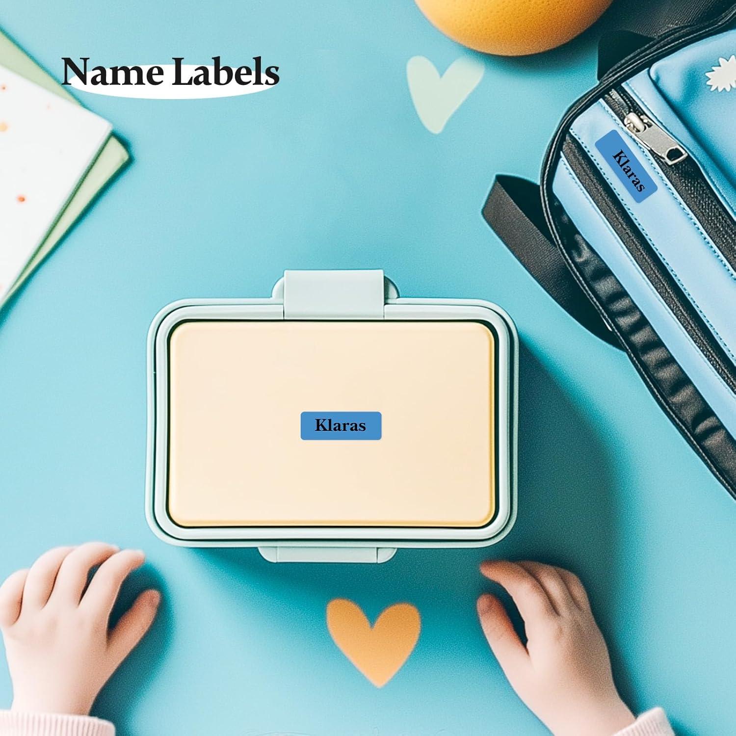 NIIMBOT Lable Maker Tape (0.47" x 1.57") Printer Sticker Paper with Self-Adhesive for D11/D110/D101 Label Maker,1 Roll of 160 (Blue)