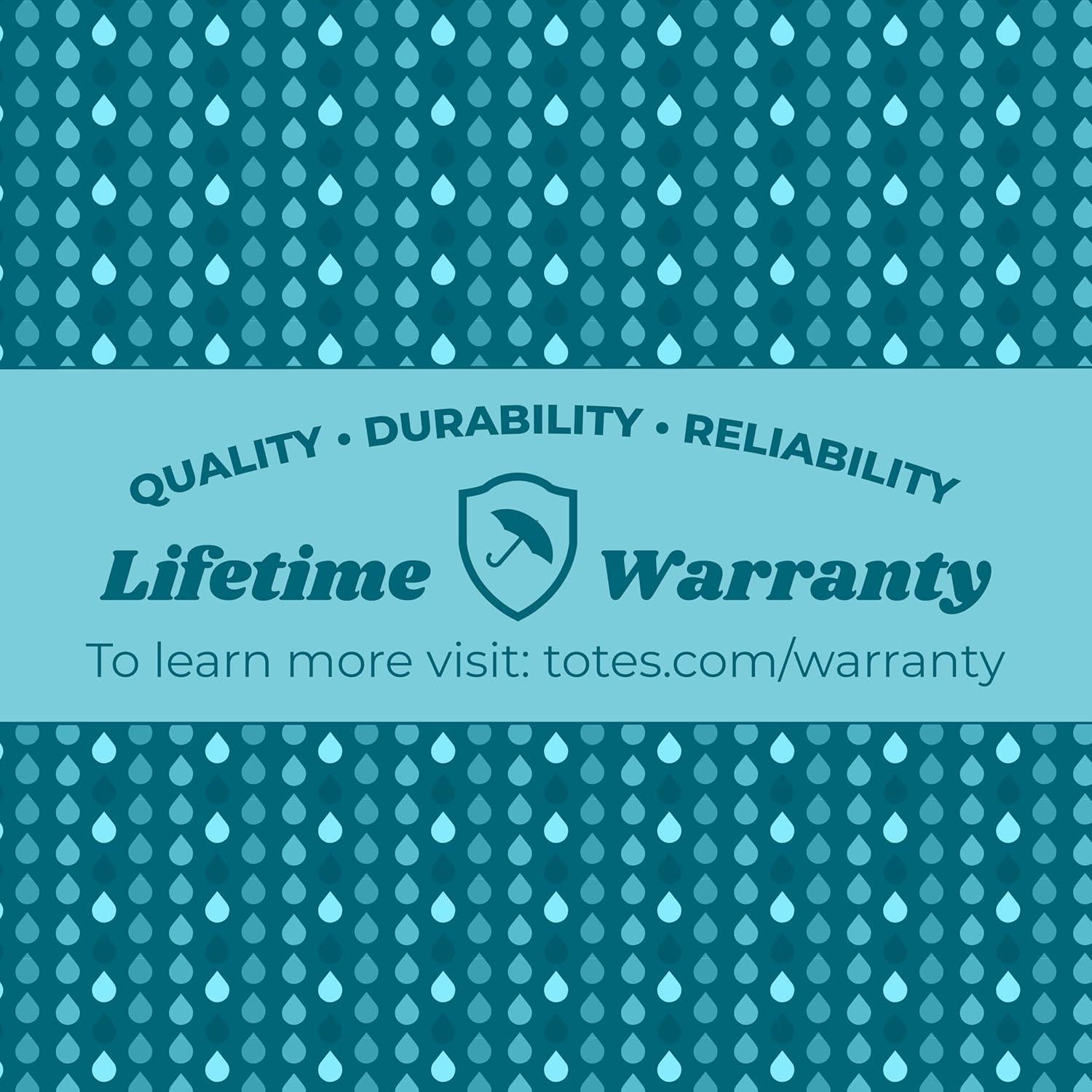 Paraguas Totes Compacto Plegable Automático Negro 111 cm