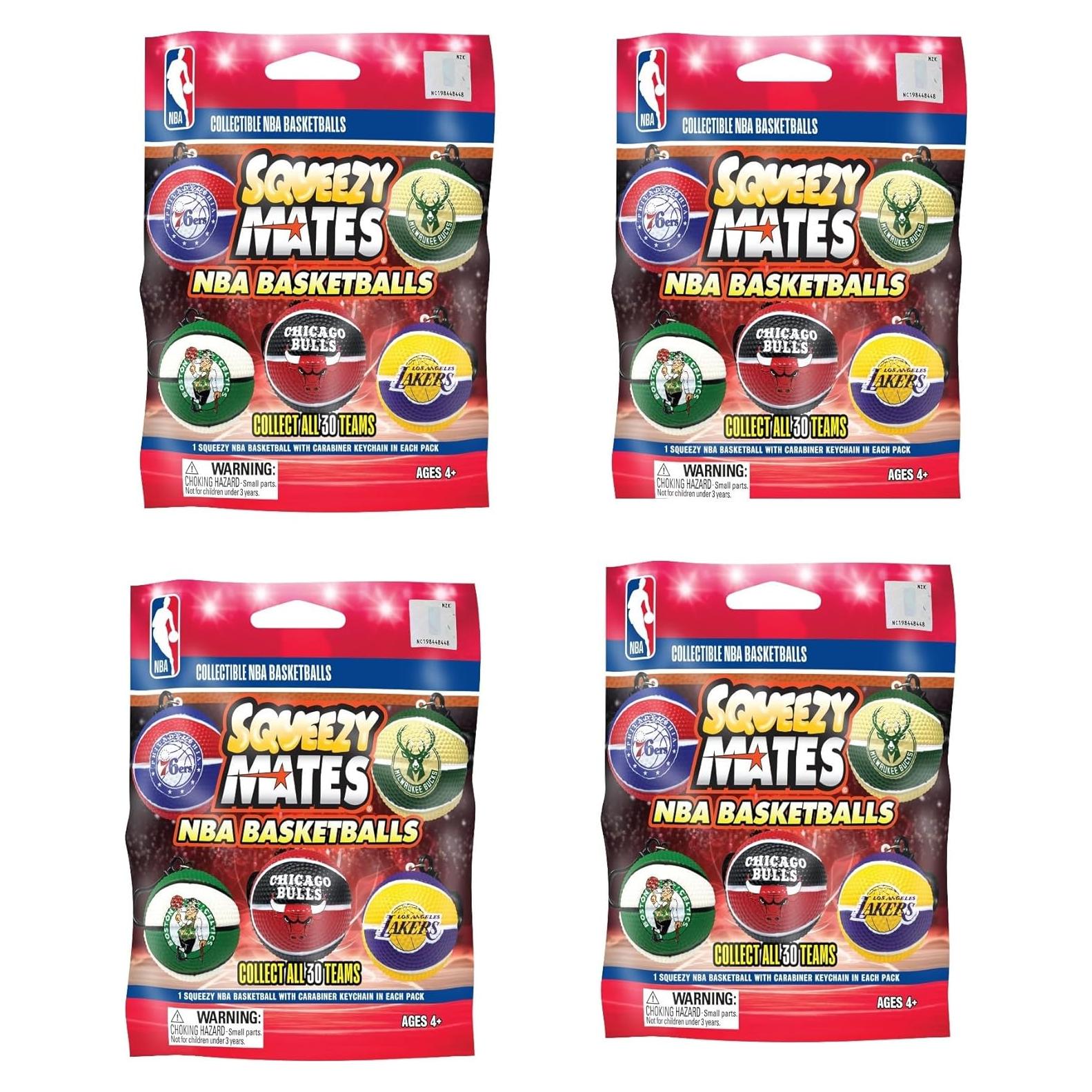 Conjunto Squeezy de Baloncesto NBA 2025 - 4 Figuras