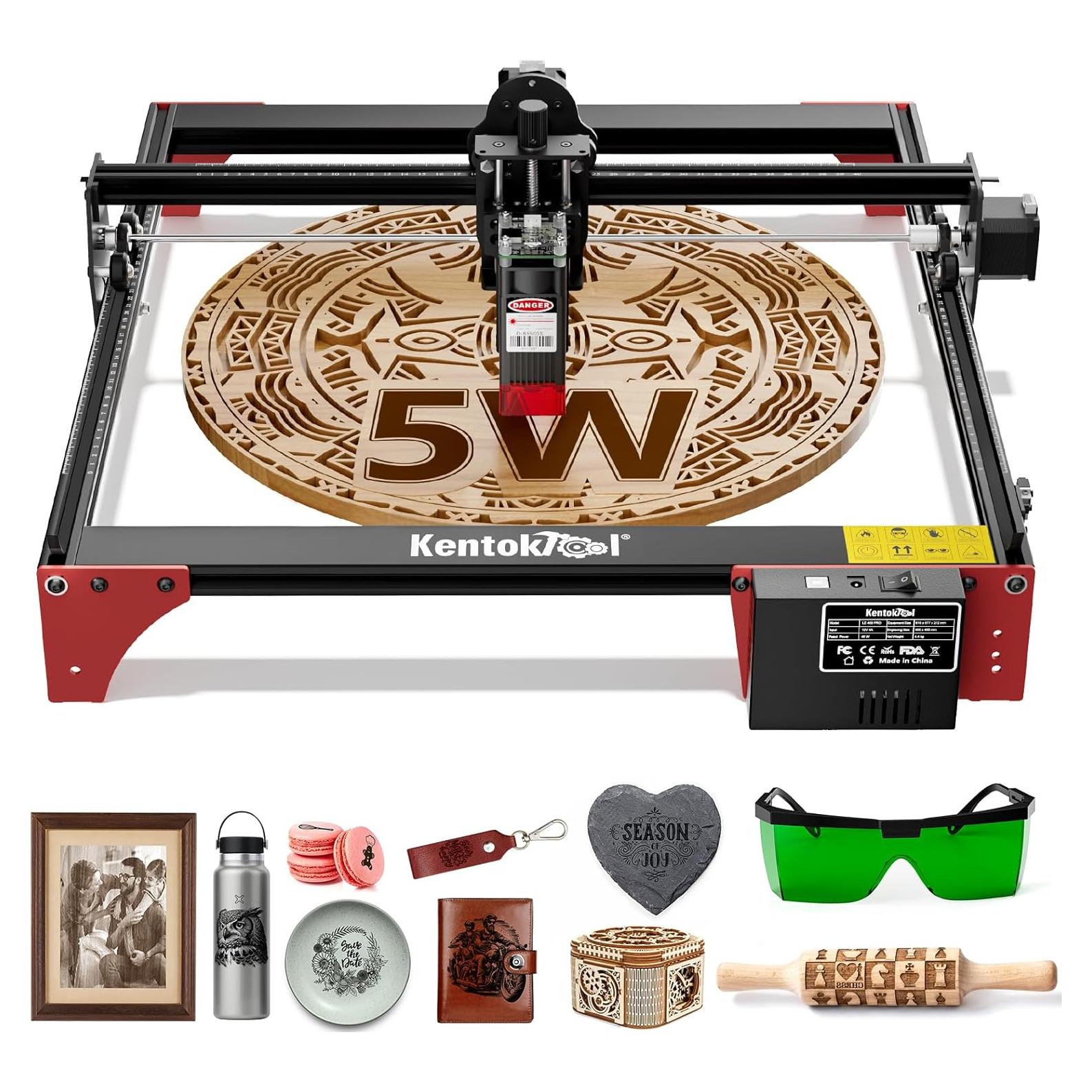 Grabador láser KENTOKTOOL LE400PRO 5.5W para madera y acrílico