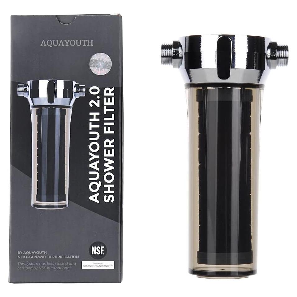 Filtro de Ducha AquaYouth 2.0 - Elimina Cloro y Metales Pesados