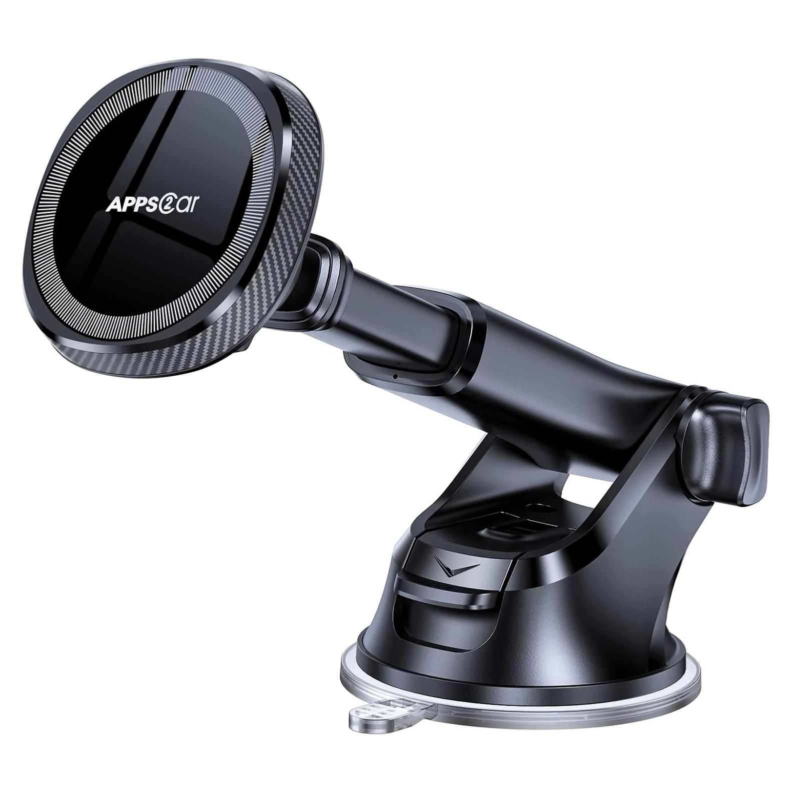 Soporte Magnético para Coche Wiiki-Tech MagSafe Negro - 17 Imanes